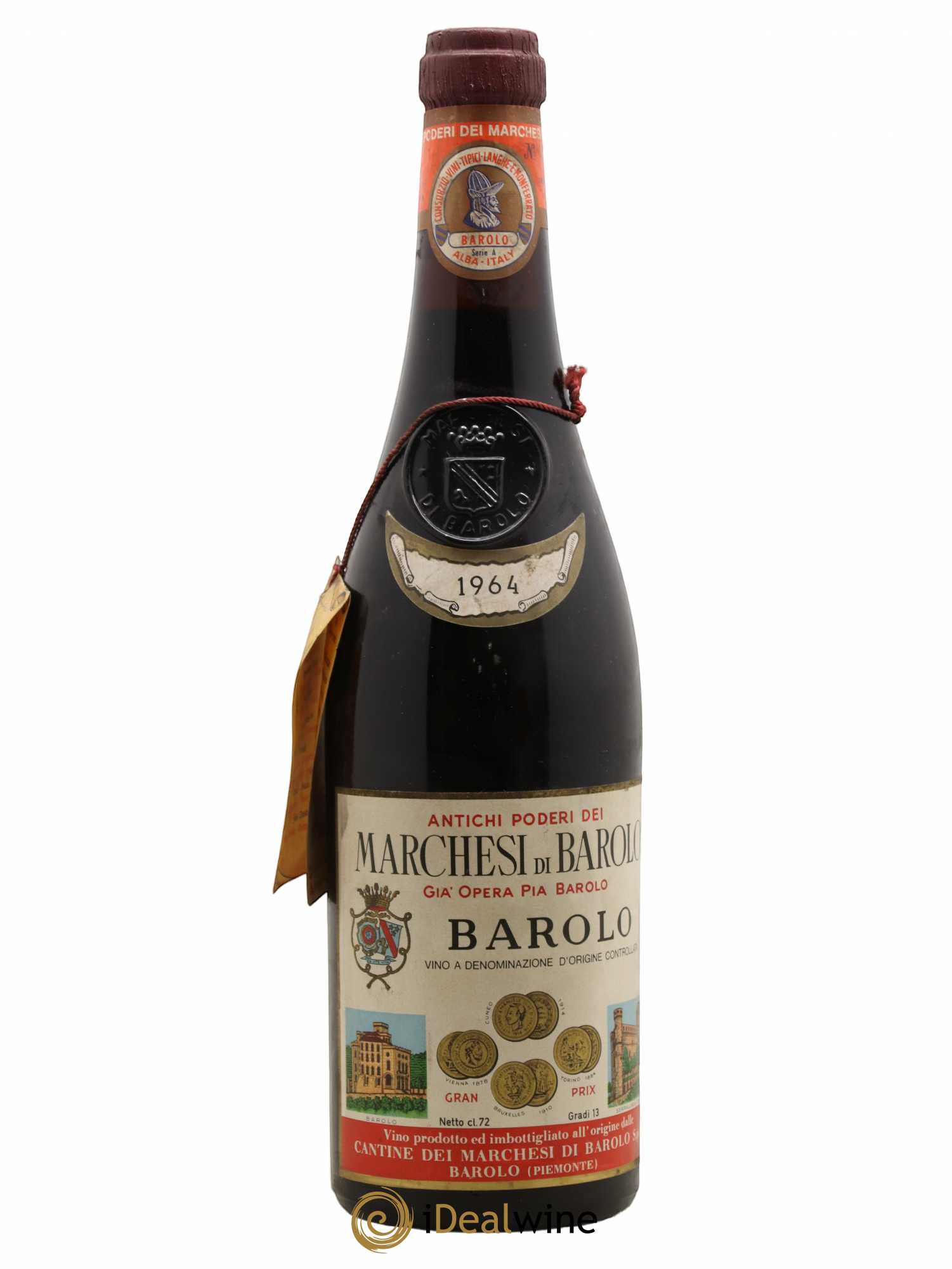 Barolo Marchesi Di Barolo 1964 - Lot de 1 bouteille - 0