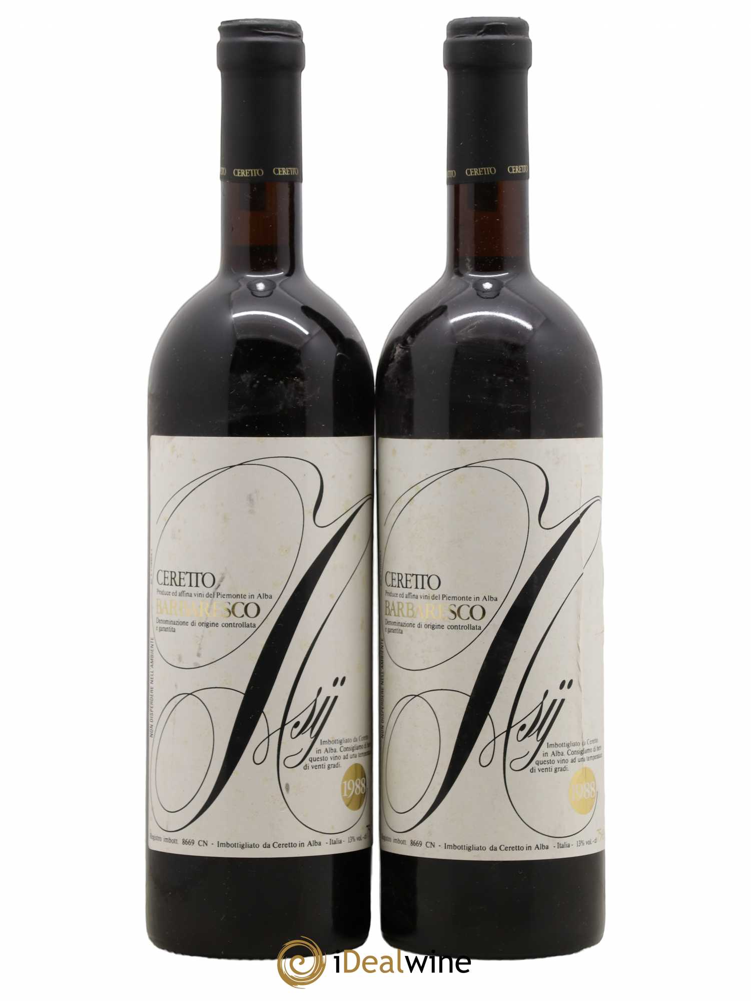 Barbaresco DOCG Cerretto Asij 1988 - Posten von 2 Flaschen - 0