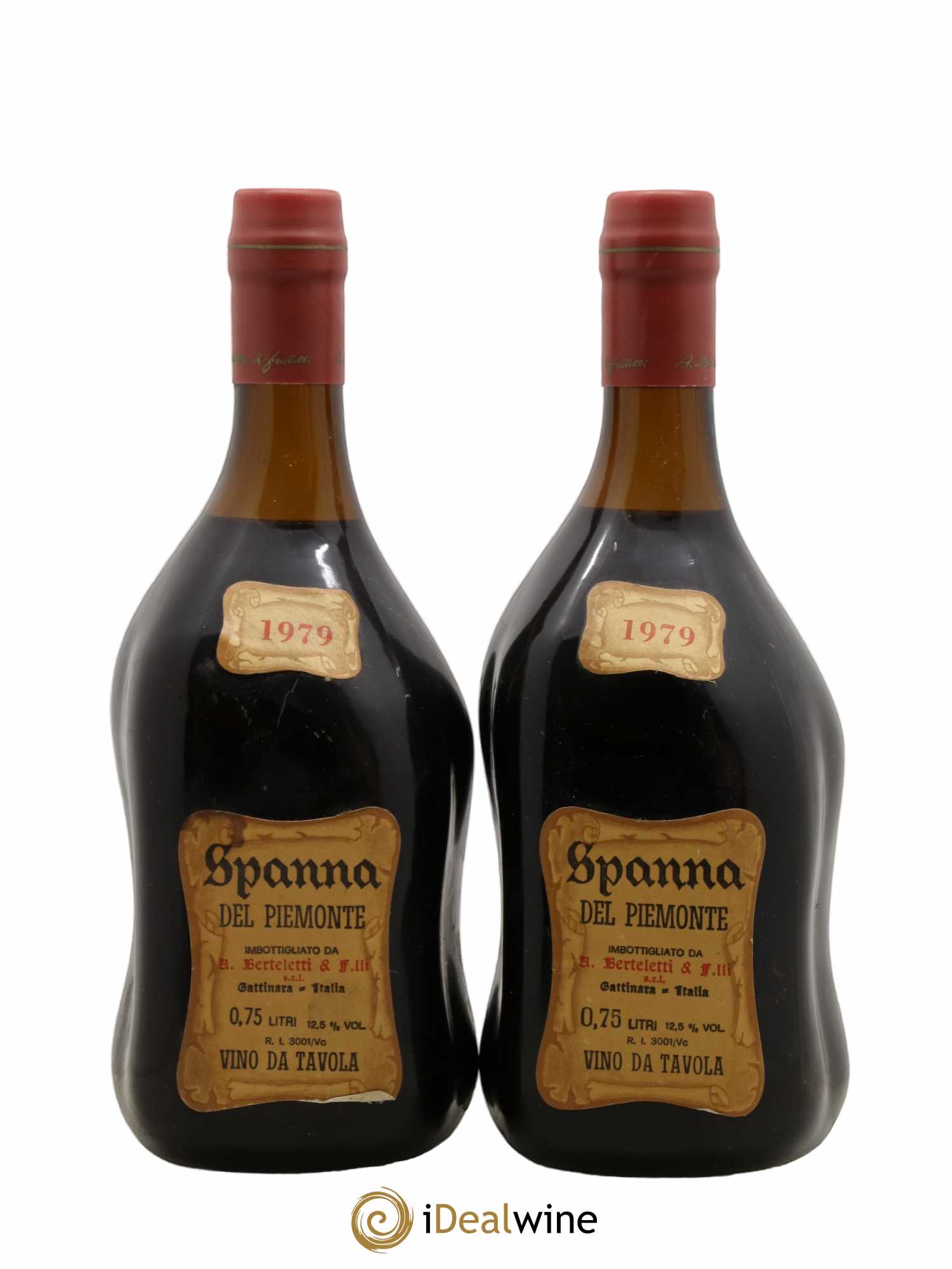 Piémont Spanna Berteletti Vino de Tavola 1979 - Posten von 2 Flaschen - 0