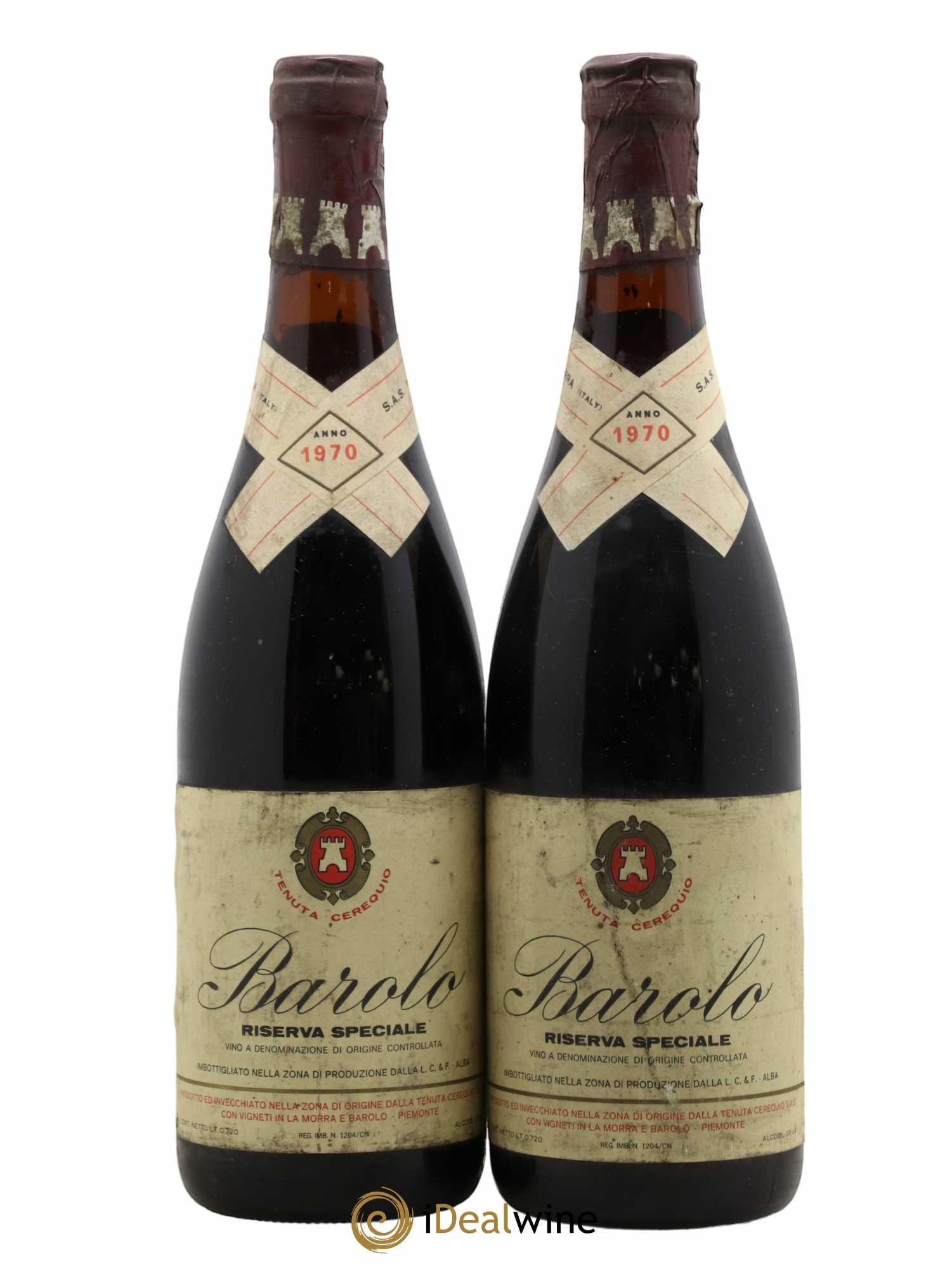 Barolo Cerequio Riserva Speciale 1970 - Posten von 2 Flaschen - 0