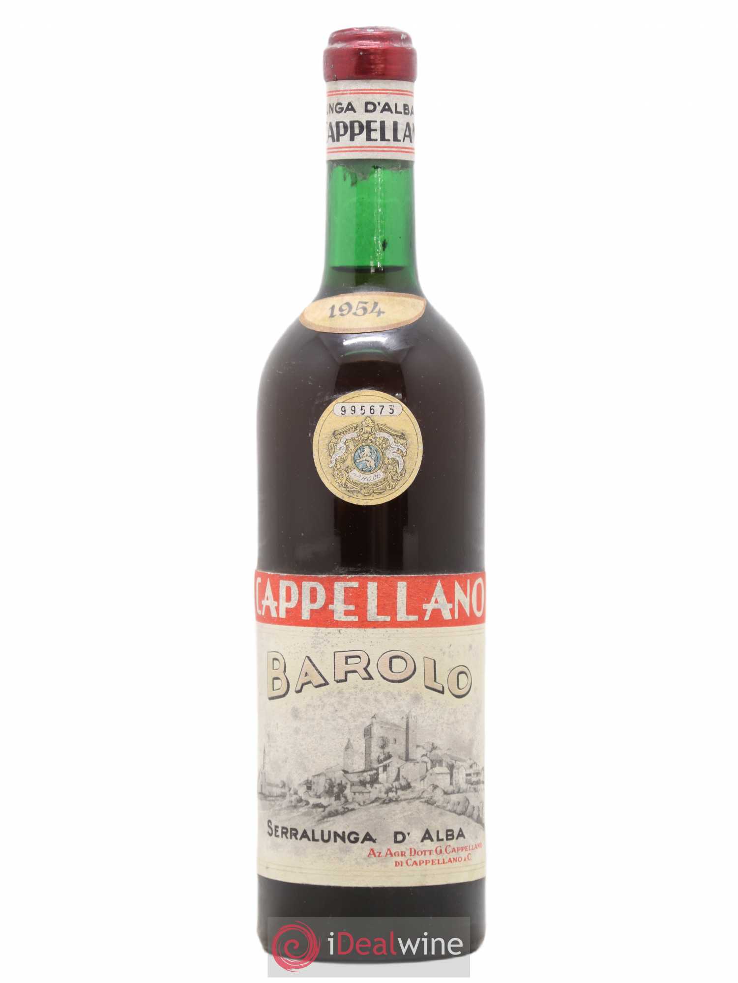 Barolo DOCG Cappellano 1954 - Lot de 1 bouteille - 0