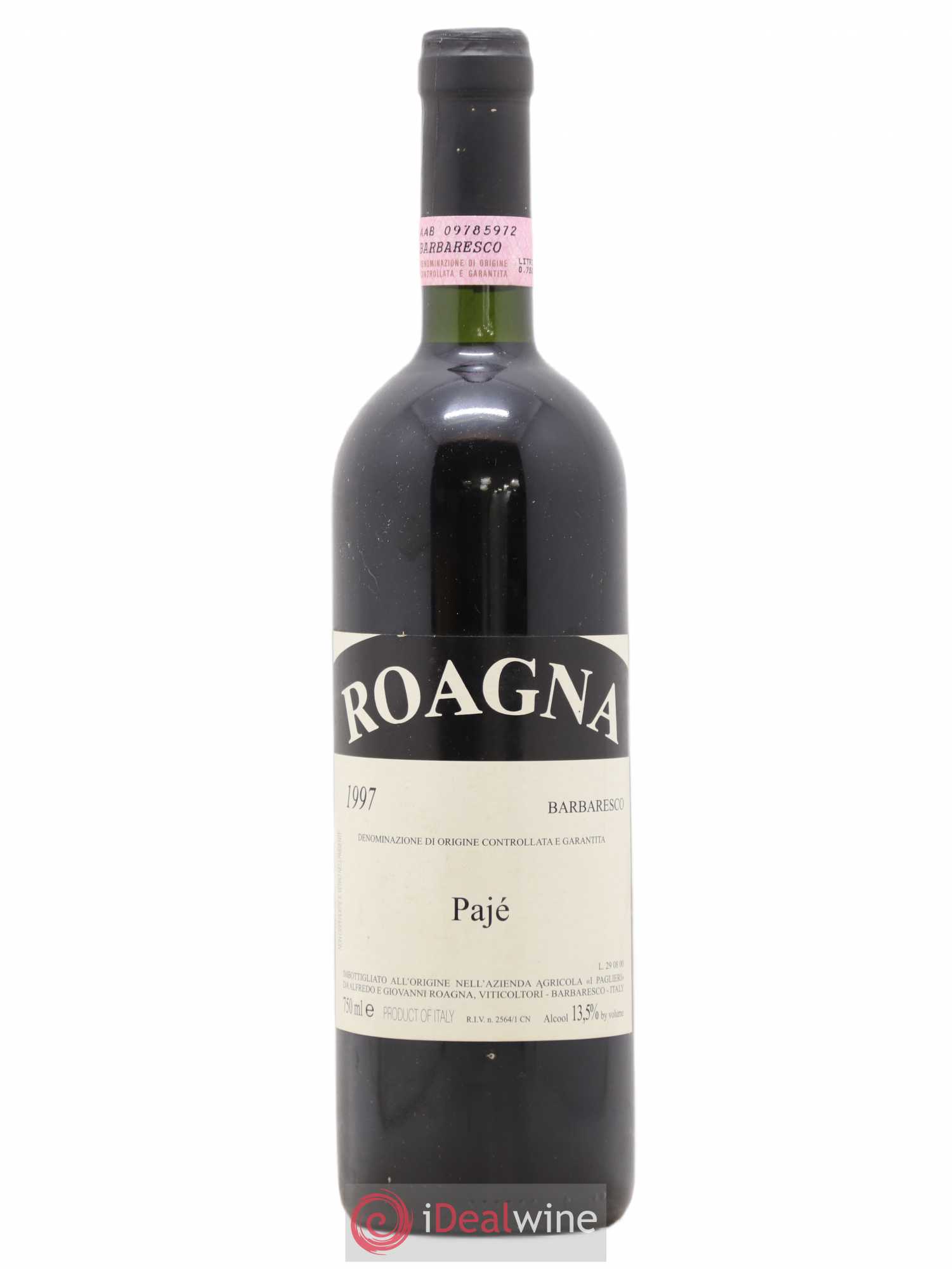 Barbaresco DOCG Pajè Roagna 1997 - Lot de 1 bouteille - 0