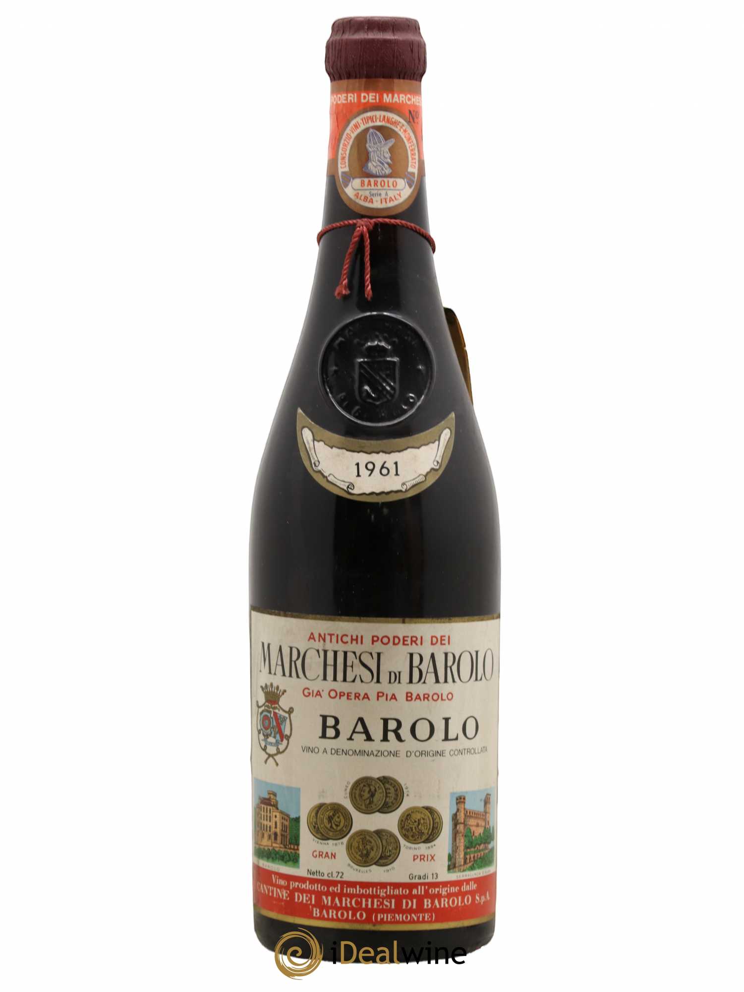 Barolo Marchesi Di Barolo 1961 - Lot de 1 bouteille - 0