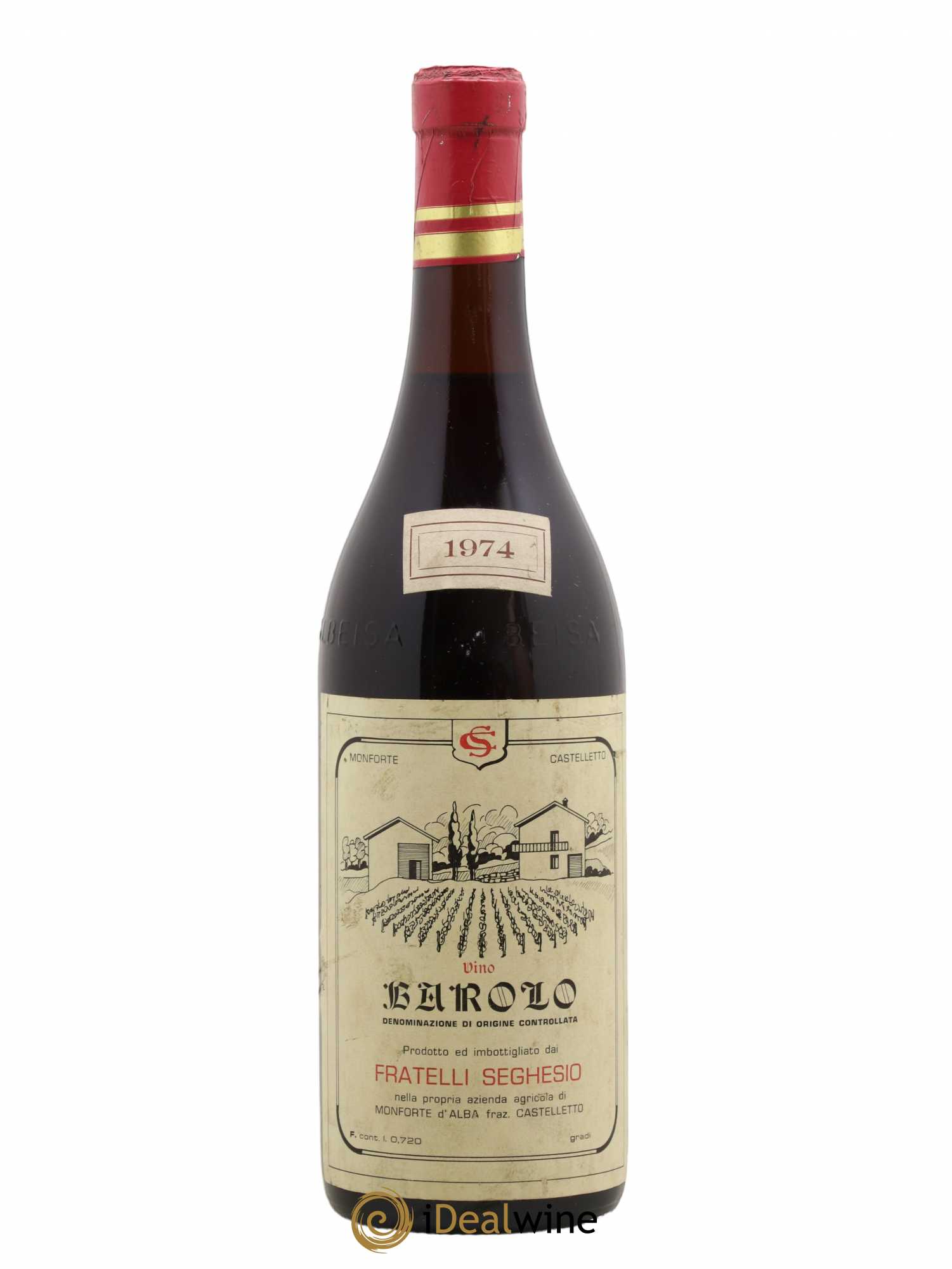 Barolo Seghesio 1974 - Lot de 1 bouteille - 0