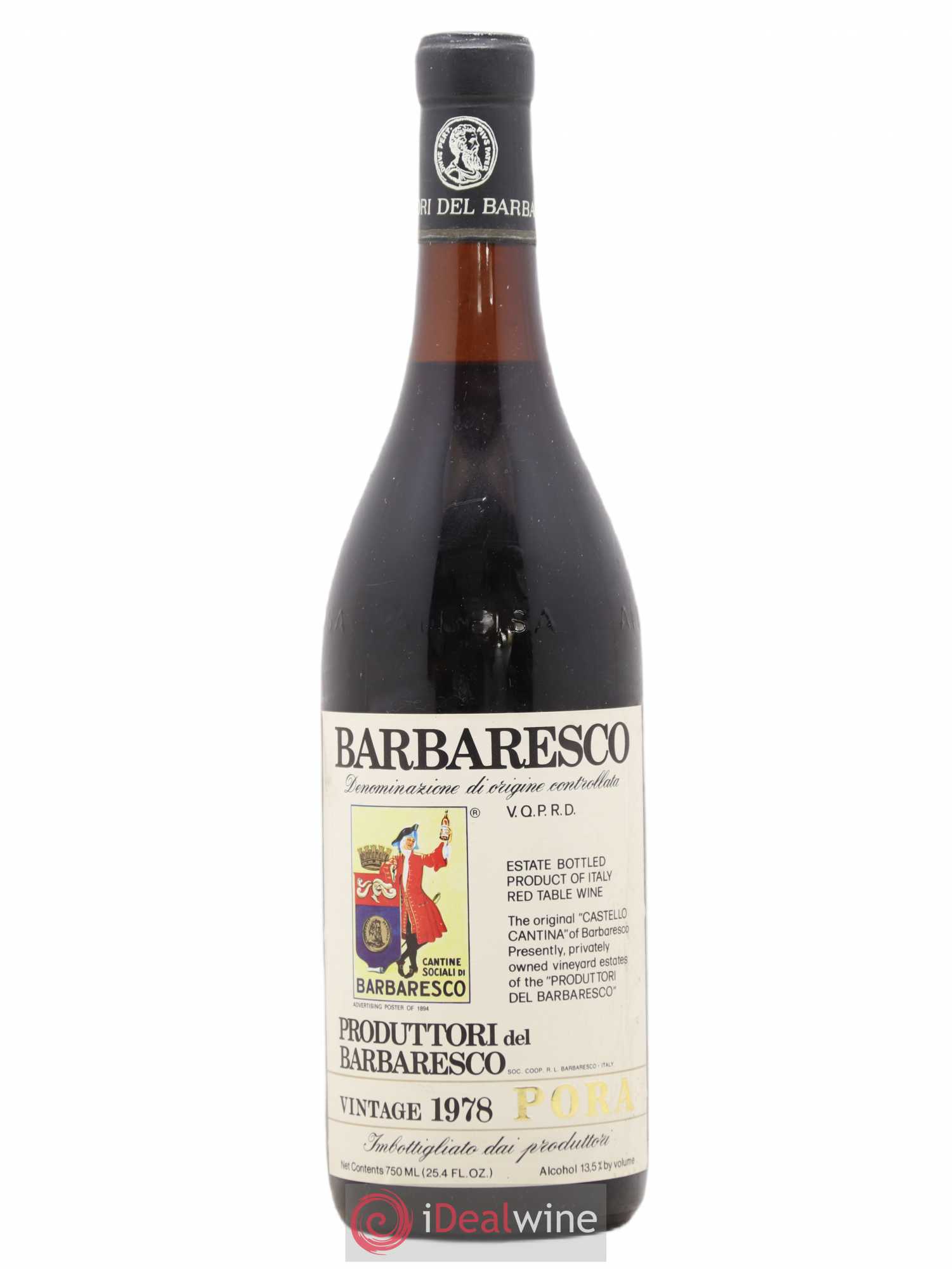 Barbaresco DOCG Pora Produttori del Barbaresco 1978 - Posten von 1 Flasche - 0