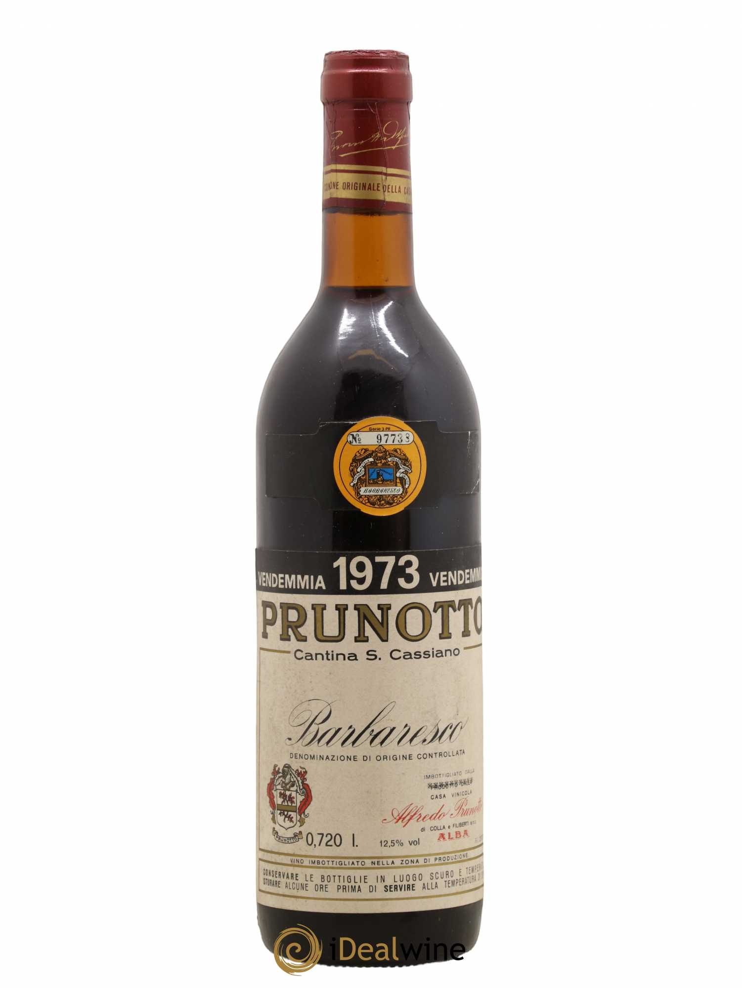 Barbaresco DOCG Prunotto 1973 - Posten von 1 Flasche - 0