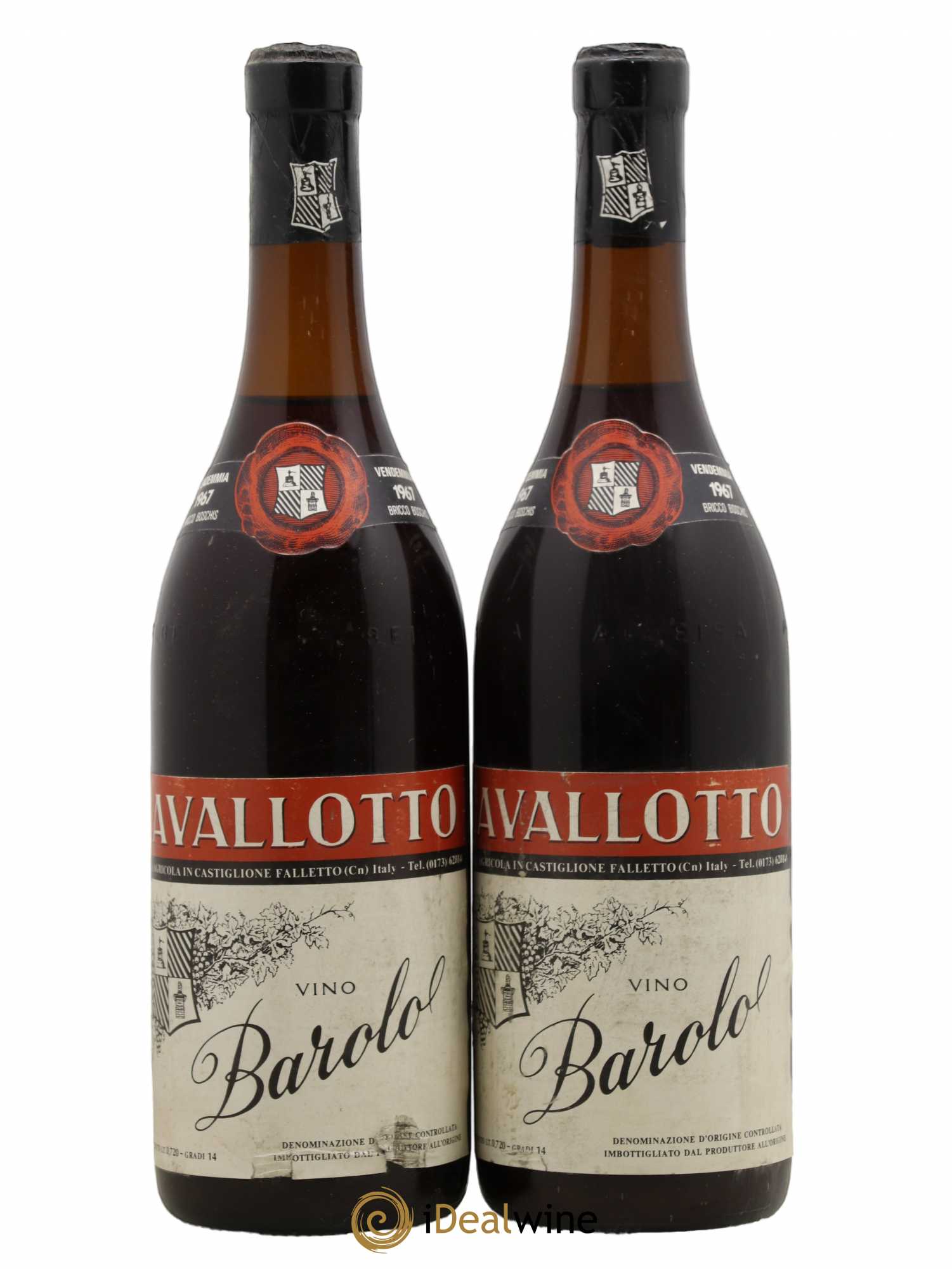 Barolo DOCG Cavallotto Bricco Boschis 1967 - Lot of 2 bottles - 0