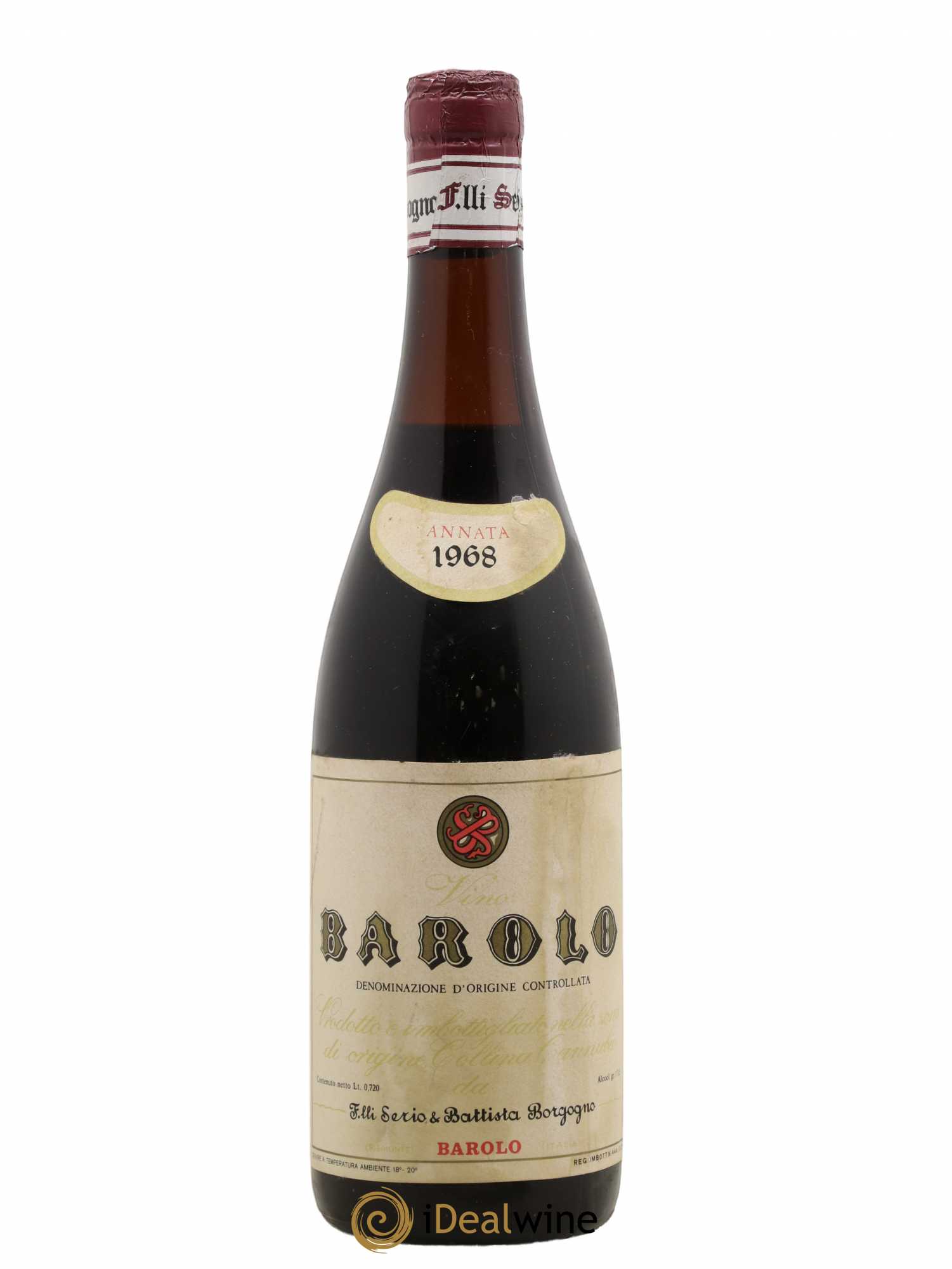 Barolo Serio E Battista Borgogno 1968 - Posten von 1 Flasche - 0