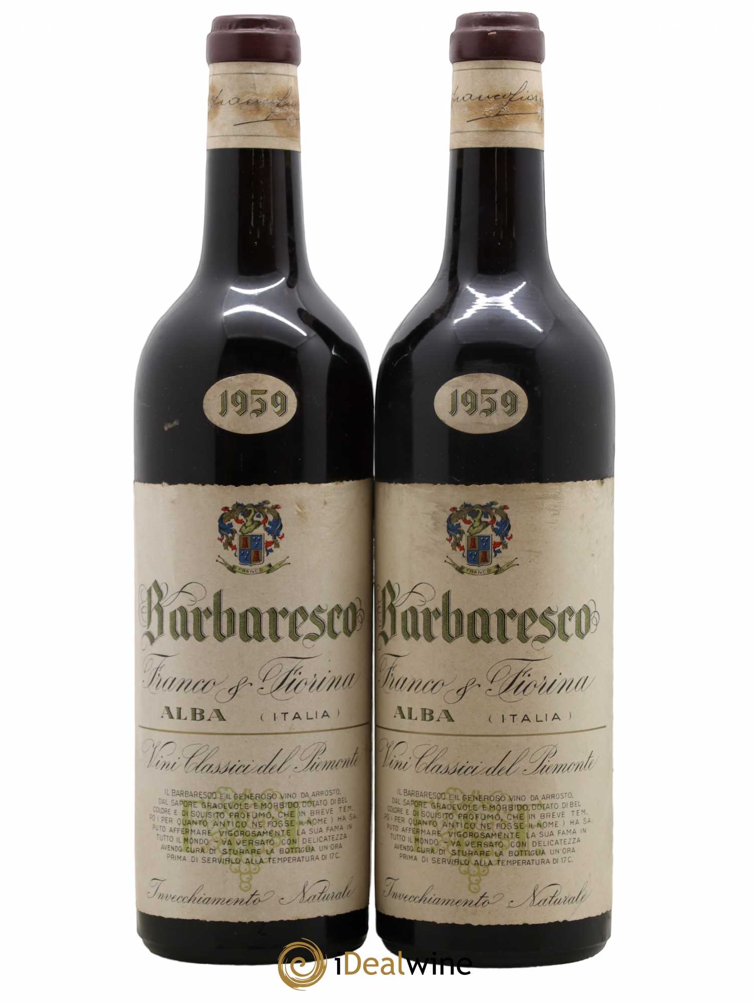 Barbaresco DOCG Franco Fiorina 1959 - Lot de 2 bouteilles - 0