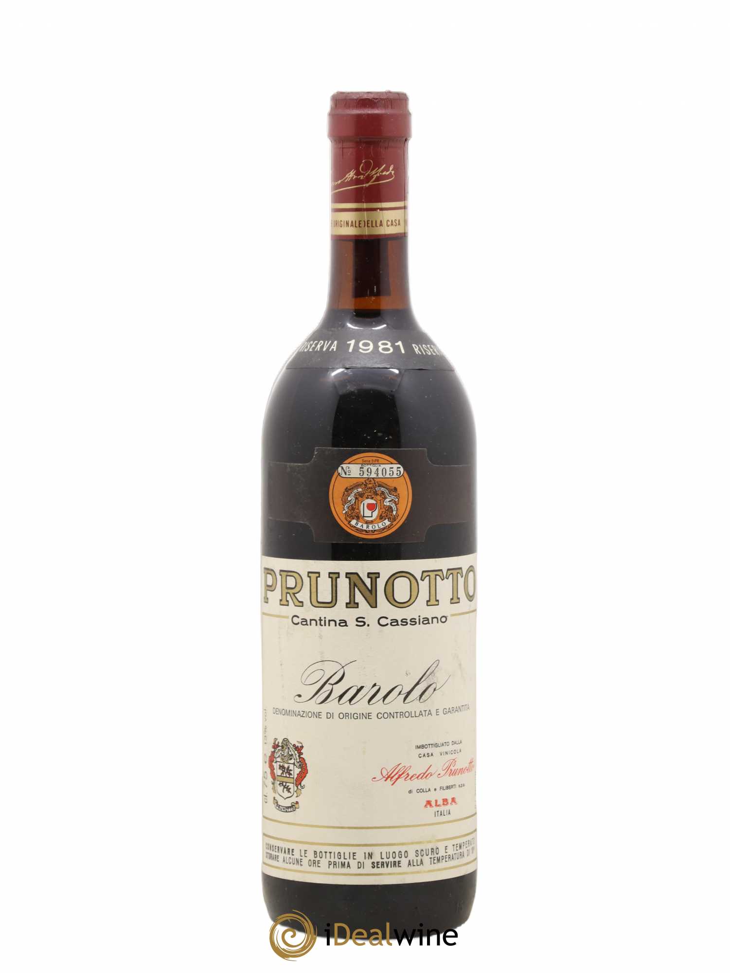 Barolo Prunotto riserva 1981 - Lot of 1 bottle - 0