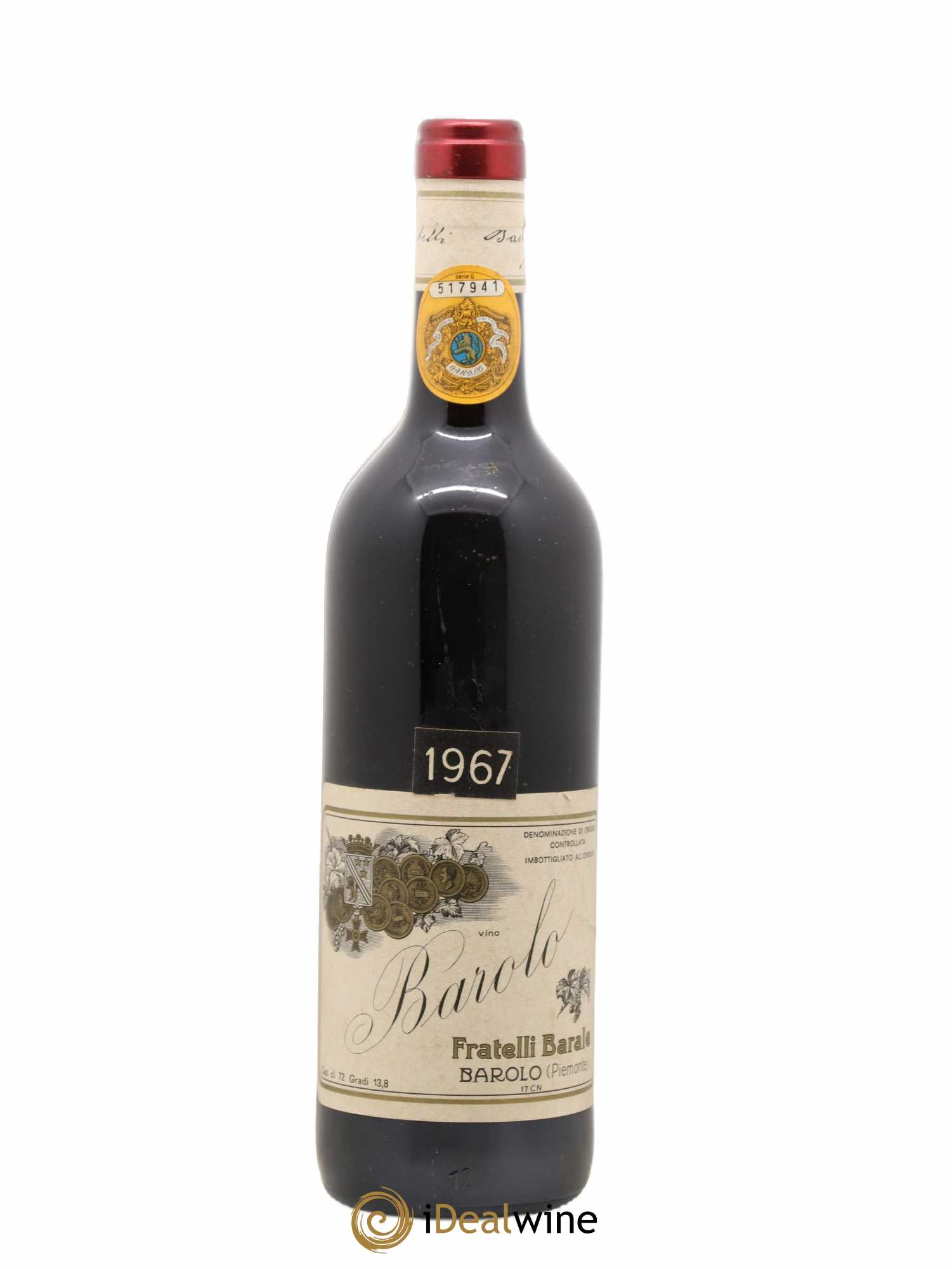 Barolo Barale 1967 - Lot de 1 bouteille - 0