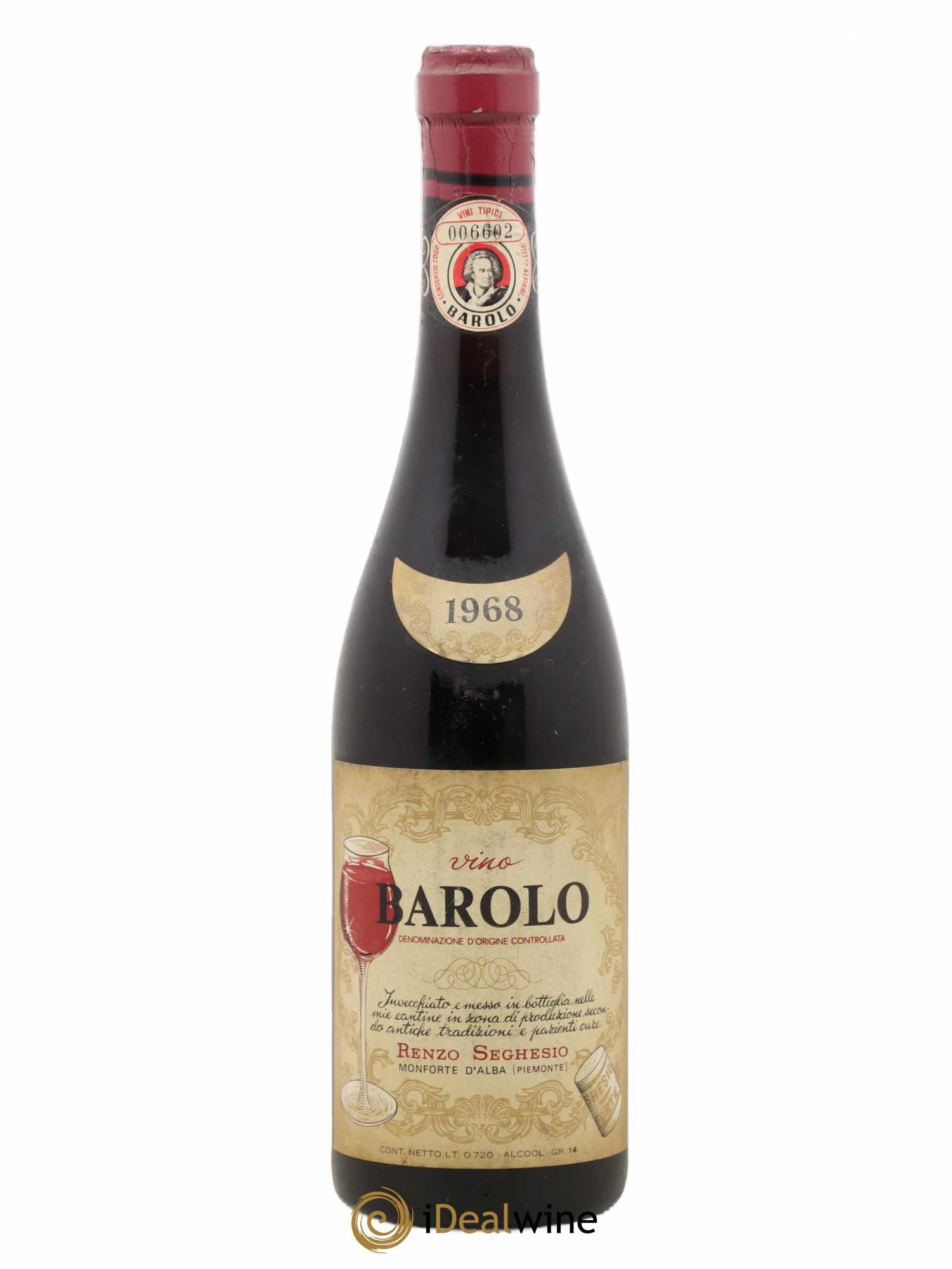 Barolo Seghesio 1968 - Lot de 1 bouteille - 0