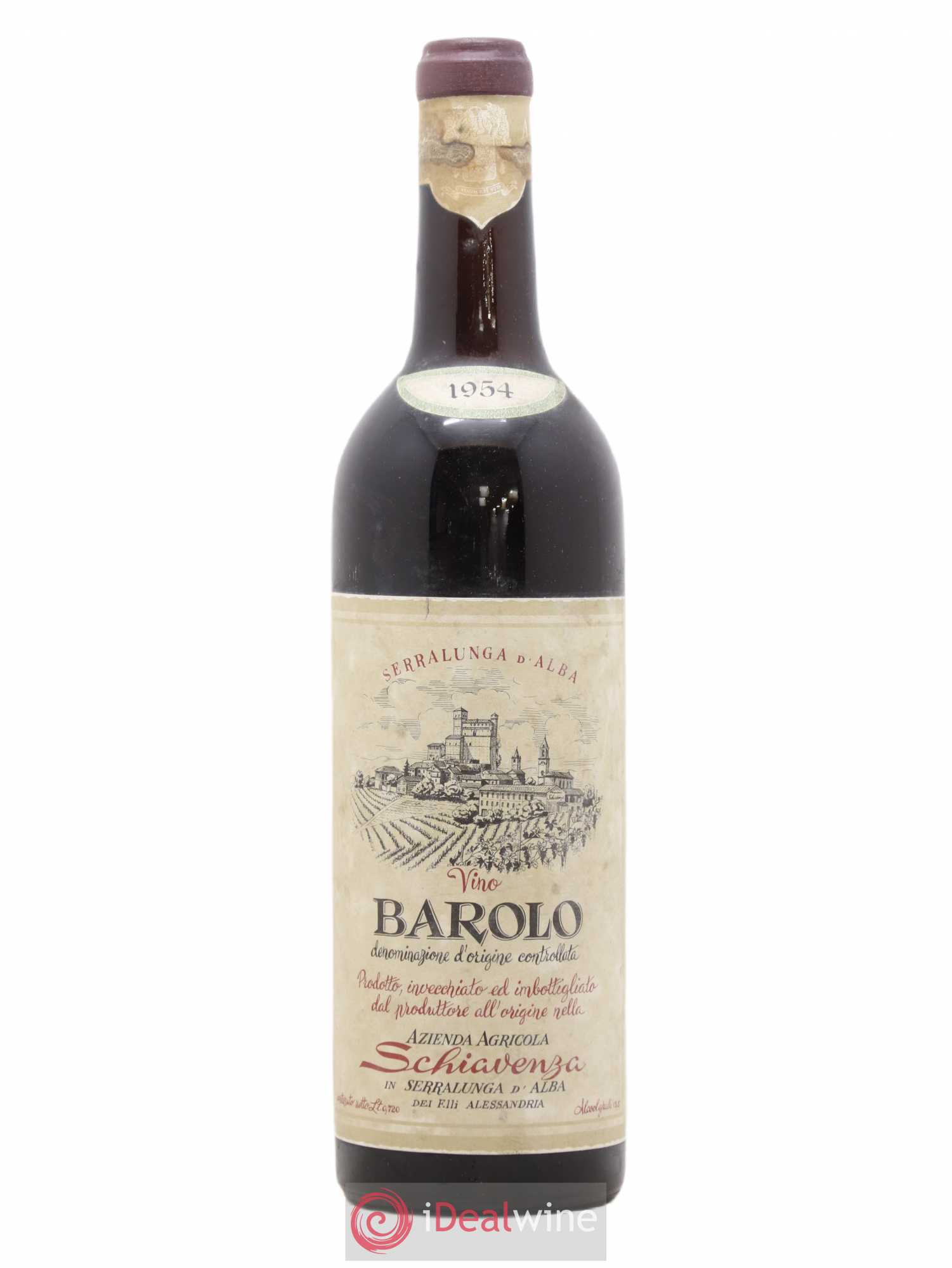 Barolo Schiavenza 1954 - Lot de 1 bouteille - 0