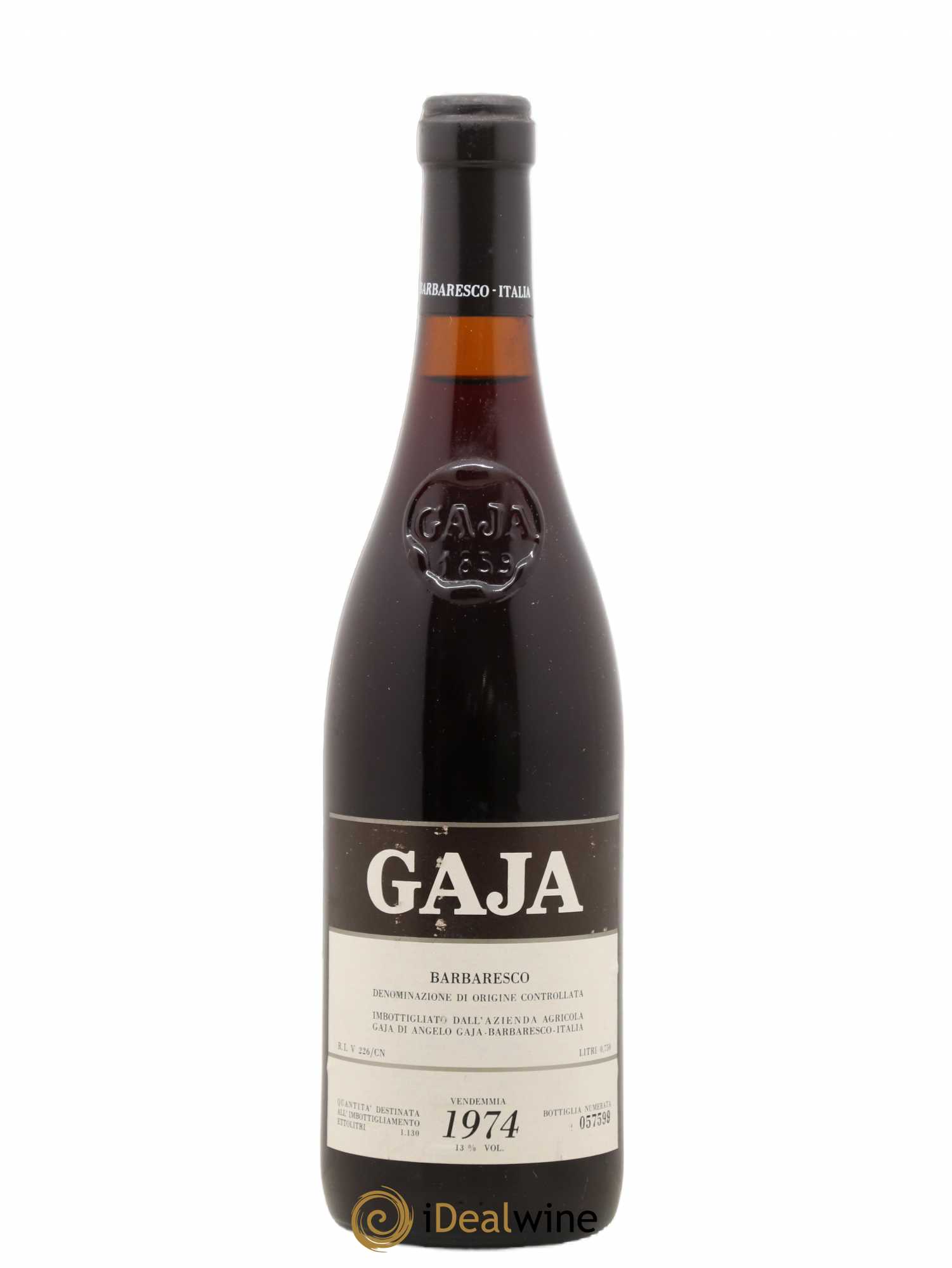 Barbaresco DOCG Angelo Gaja 1974 - Lot de 1 bouteille - 0