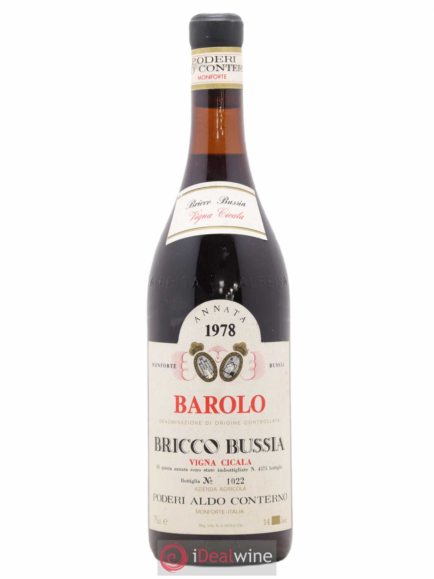 Barolo DOCG Bussia Cicala Aldo Conterno 1978 - Lot de 1 bouteille - 0