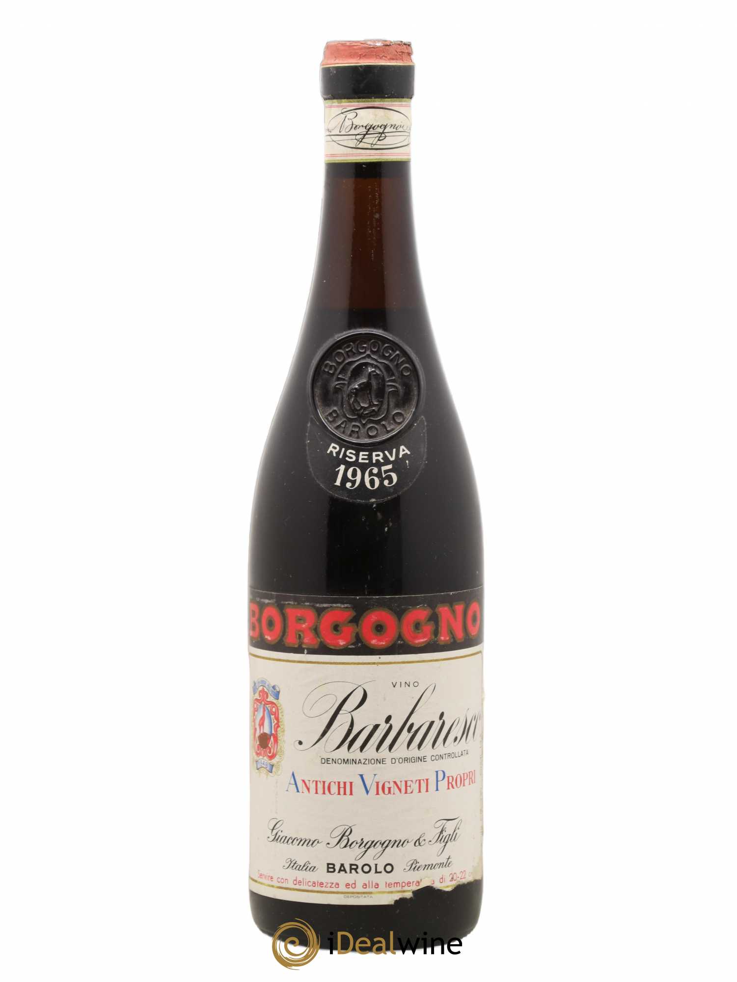 Barolo DOCG Riserva Giacomo Borgogno Antichi Vigneti Propri 1965 - Lot de 1 bouteille - 0