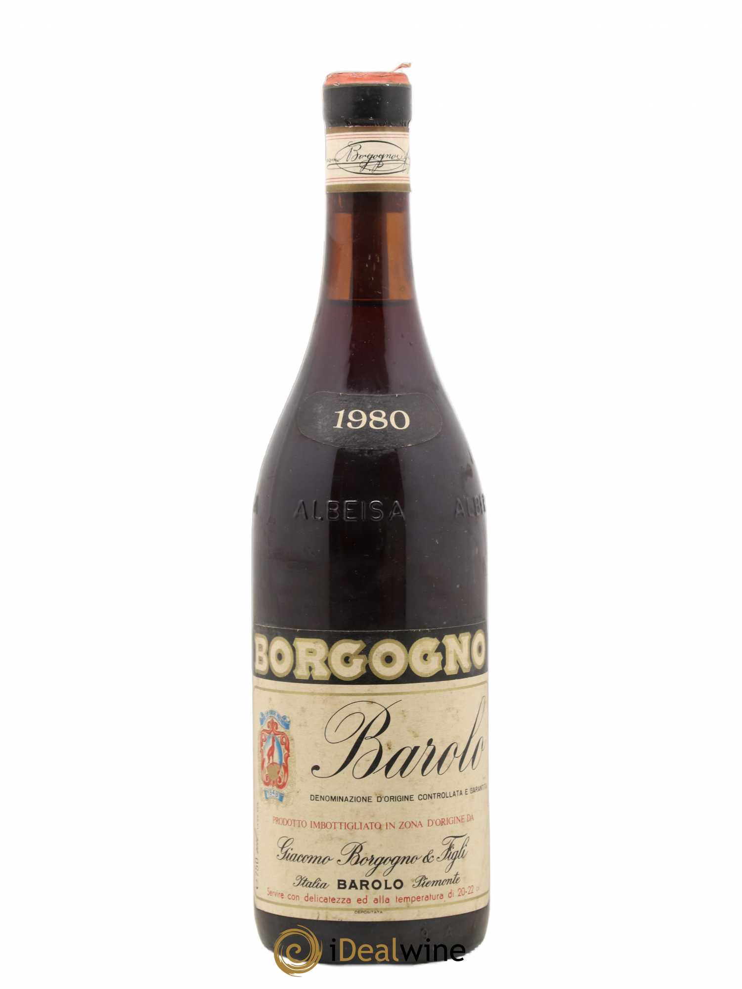 Barolo DOCG Riserva Giacomo Borgogno 1980 - Lot de 1 bouteille - 0