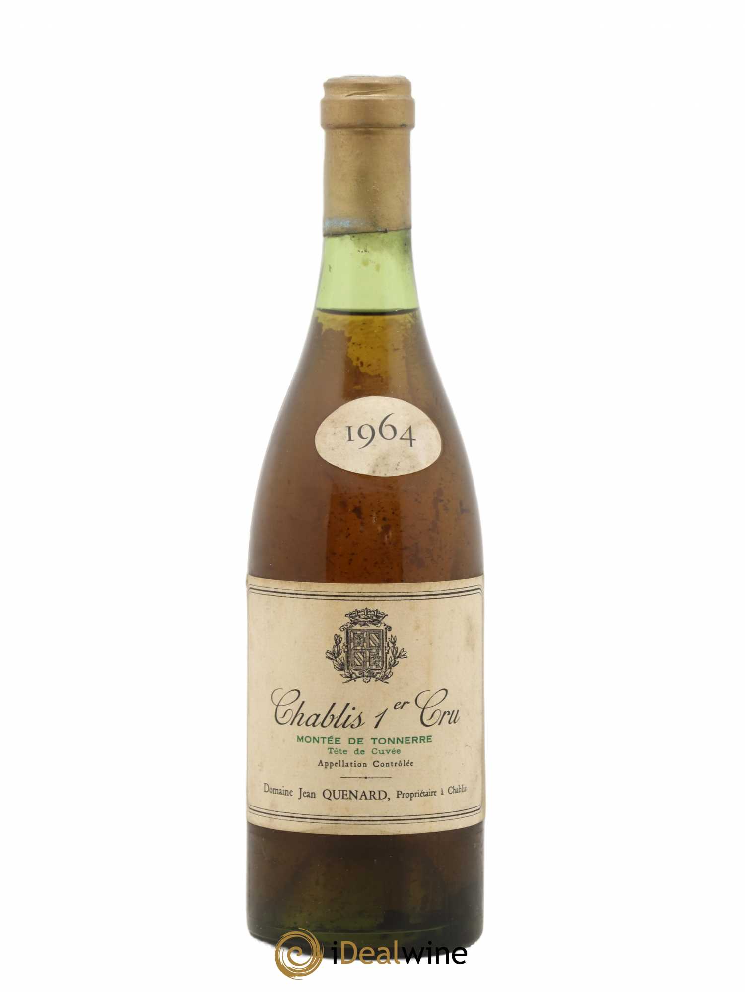 Chablis 1er Cru Montée de Tonnerre Tête de Cuvée Domaine Jean Quenard 1964 - Posten von 1 Flasche - 0