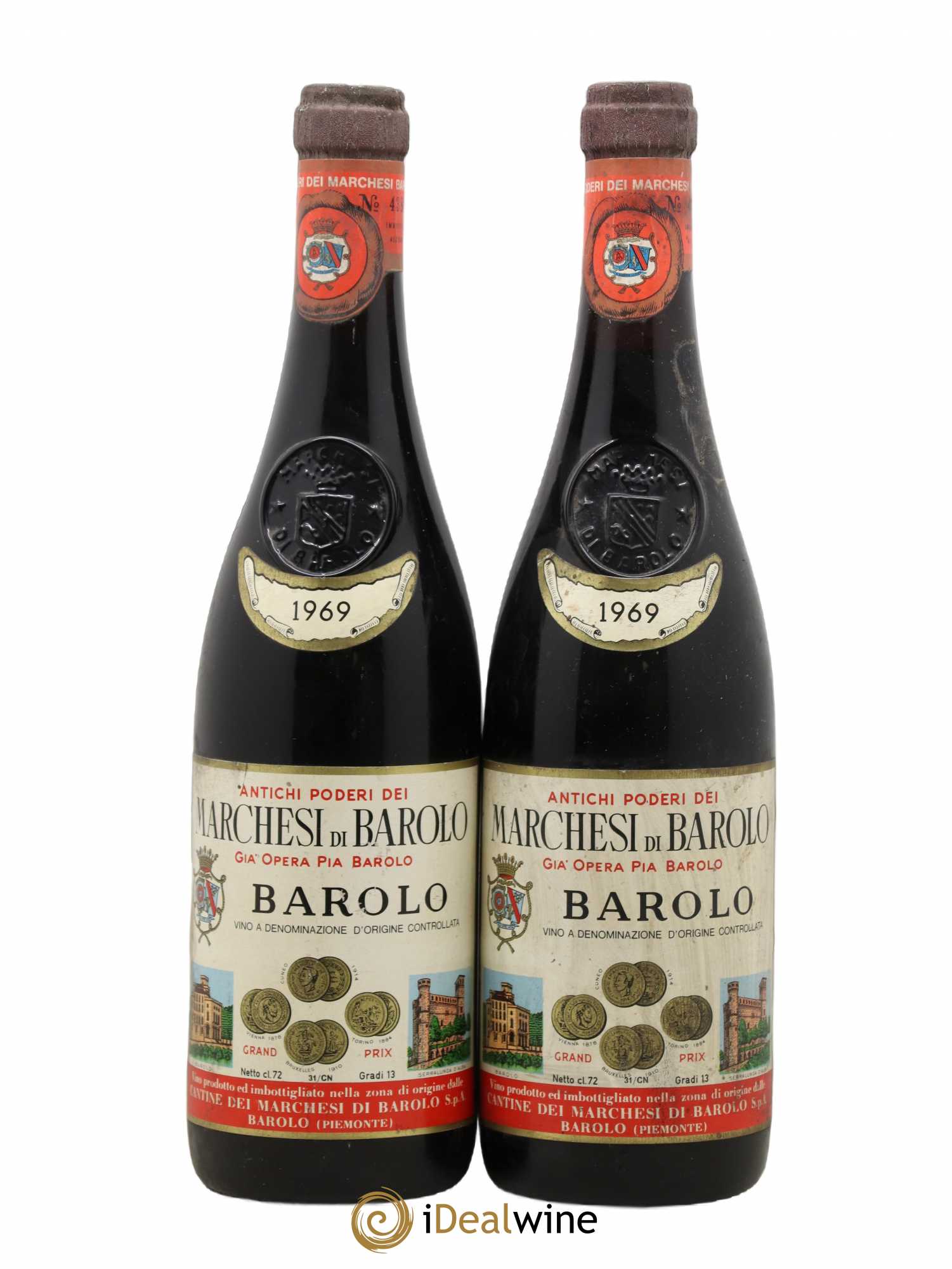 Barolo 1969 - Posten von 2 Flaschen - 0
