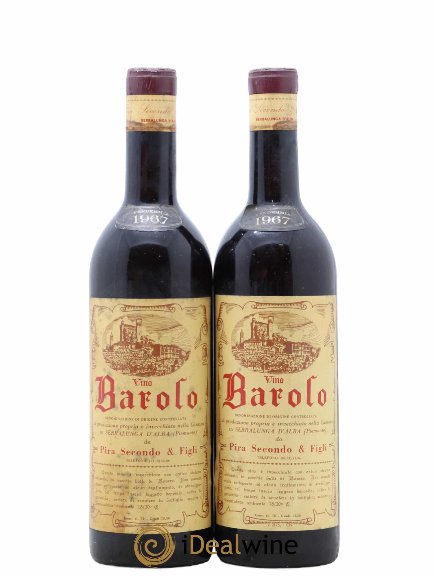Barolo Pira Secondo Et Figli 1967 - Posten von 2 Flaschen - 0