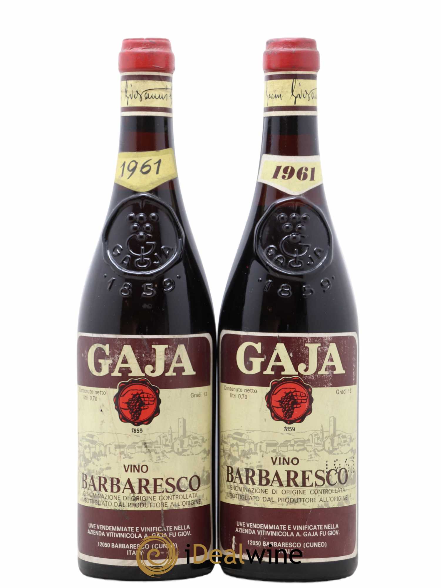 Barbaresco DOCG Gaja 1961 - Lot de 2 bouteilles - 0