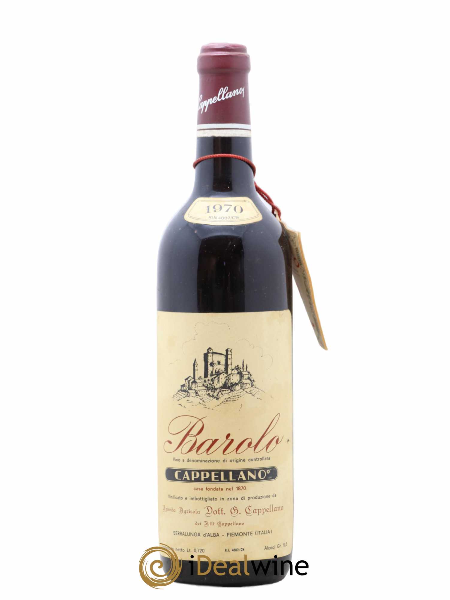 Barolo Cappellano 1970 - Lot de 1 bouteille - 0