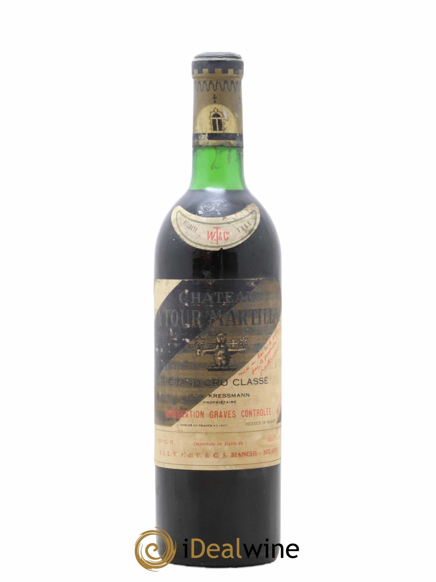 Château Latour-Martillac Cru Classé de Graves Réserve 1966 - Lot de 1 bouteille - 0