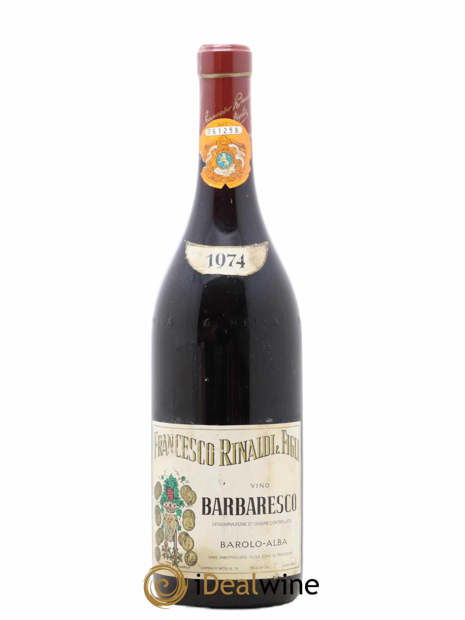 Barbaresco DOCG Francesco Rinaldi 1974 - Lot de 1 bouteille - 0