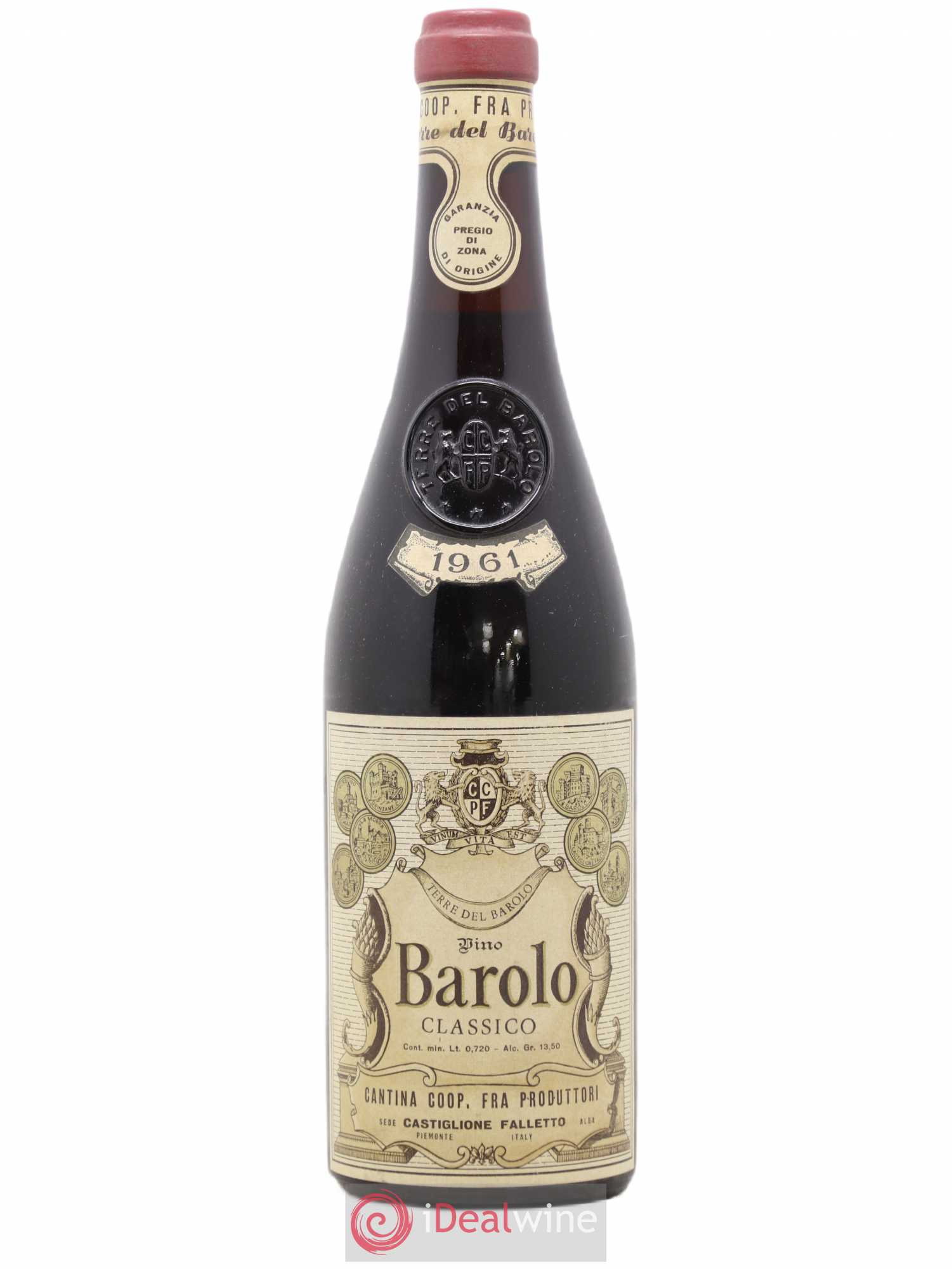 Barolo DOCG Classico Cantina Coop Fra Produttori (sans prix de réserve) 1961 - Lotto di 1 bottiglia - 0
