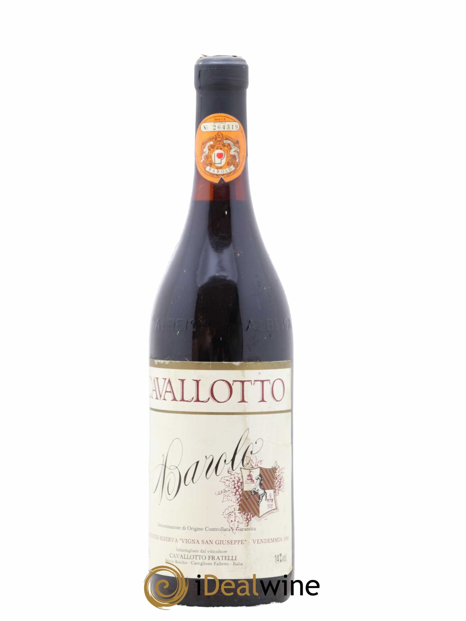 Barolo Bricco Boschis Riserva Vigna San Giuseppe Cavallotto 1981 - Posten von 1 Flasche - 0