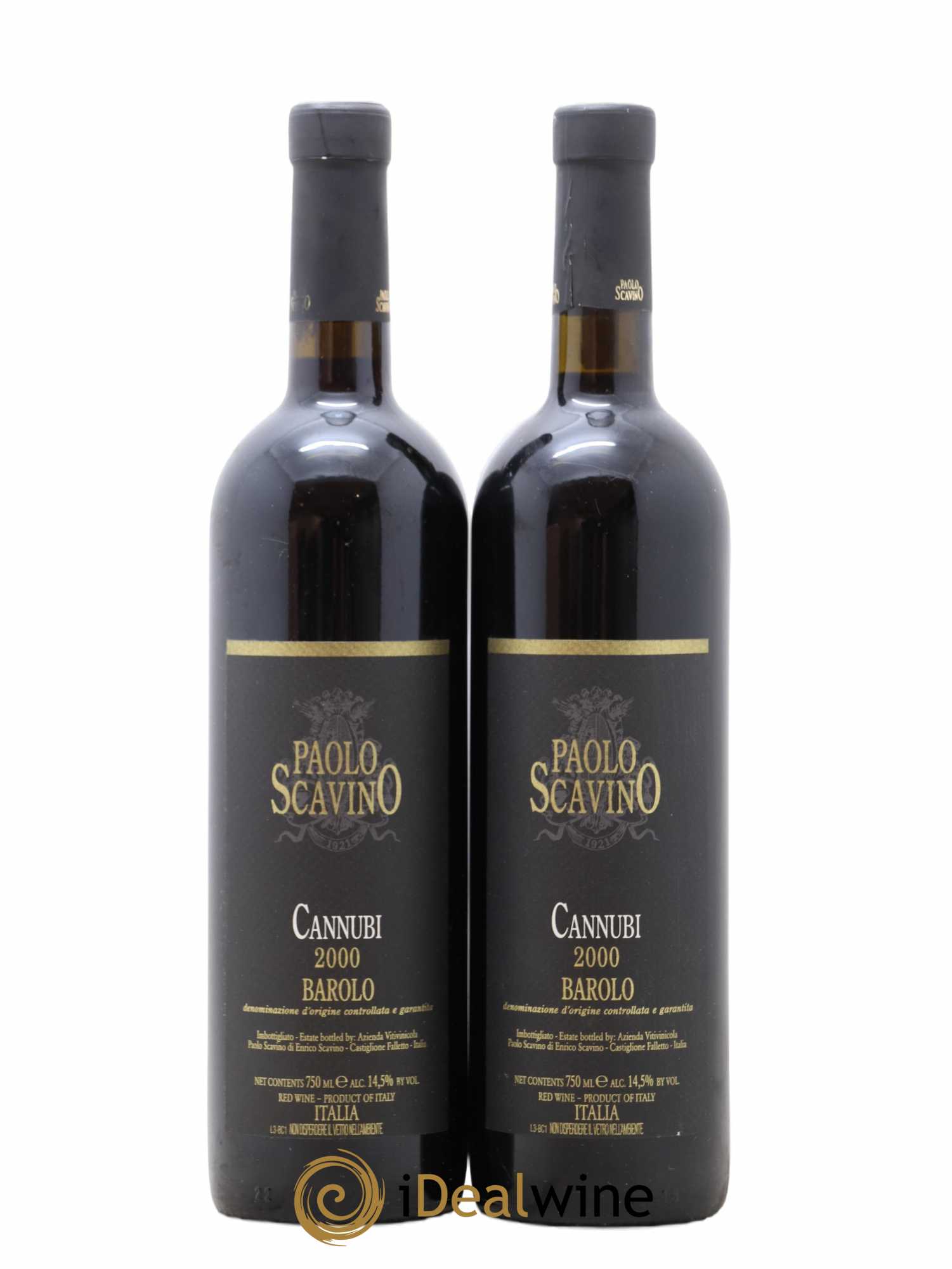 Barolo Cannubi Paolo Scavino 2000 - Lot de 2 bouteilles - 0