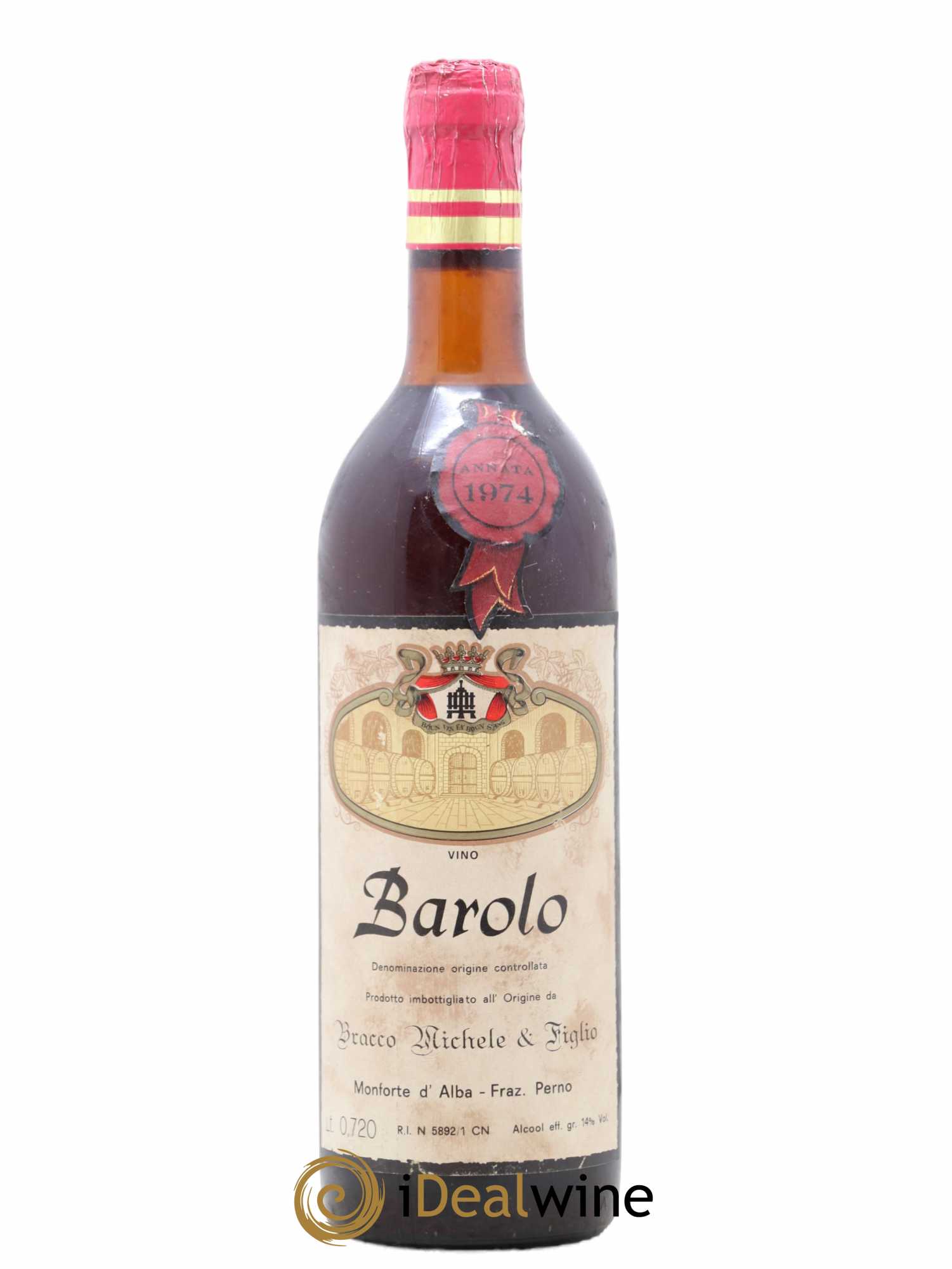 Barolo DOCG Bracco 1974 - Lot of 1 bottle - 0