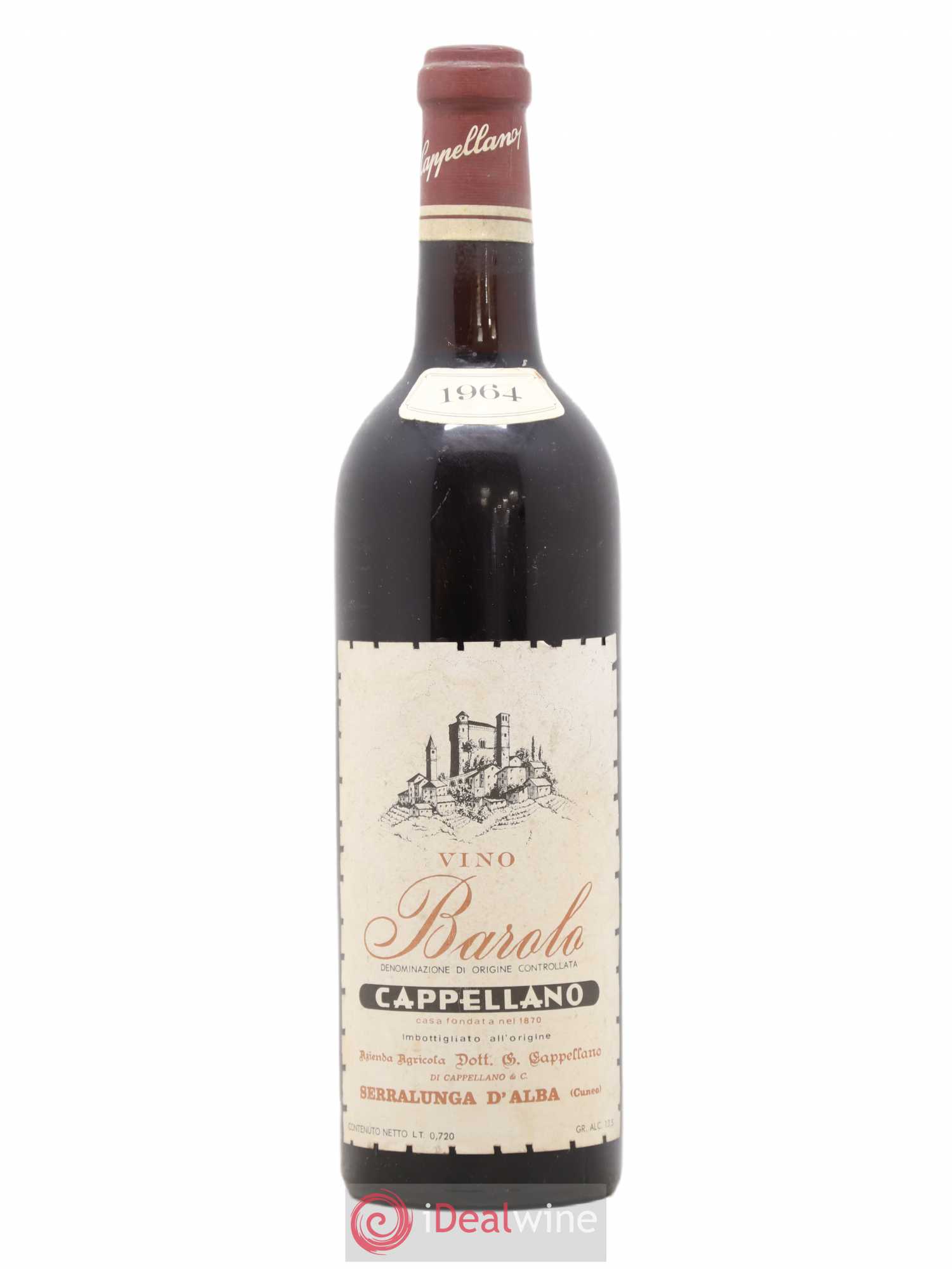Barolo DOCG Cappellano 1964 - Lot de 1 bouteille - 0