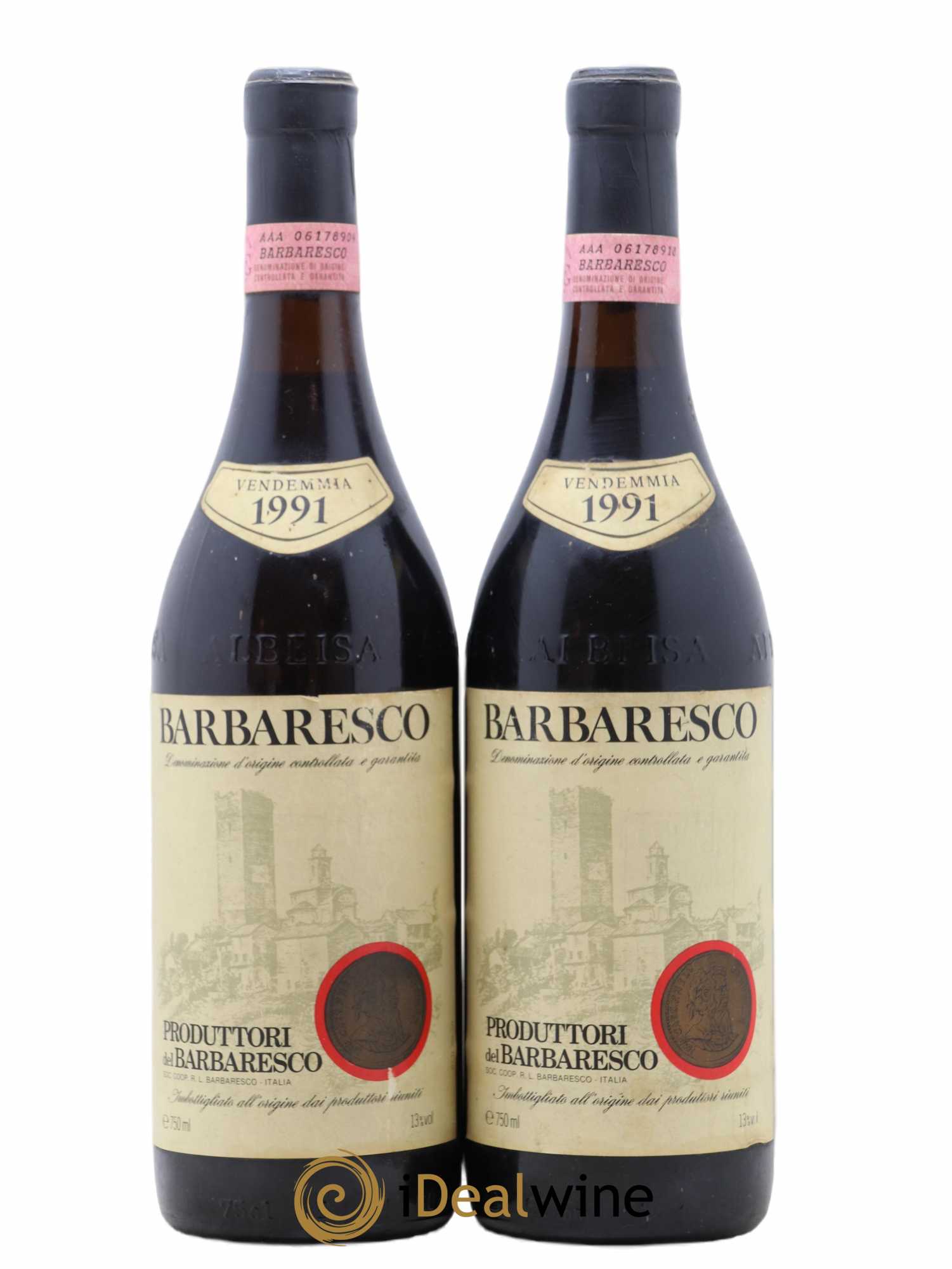 Barbaresco DOCG Produttori Del Barbersco 1991 - Lot de 2 bouteilles - 0