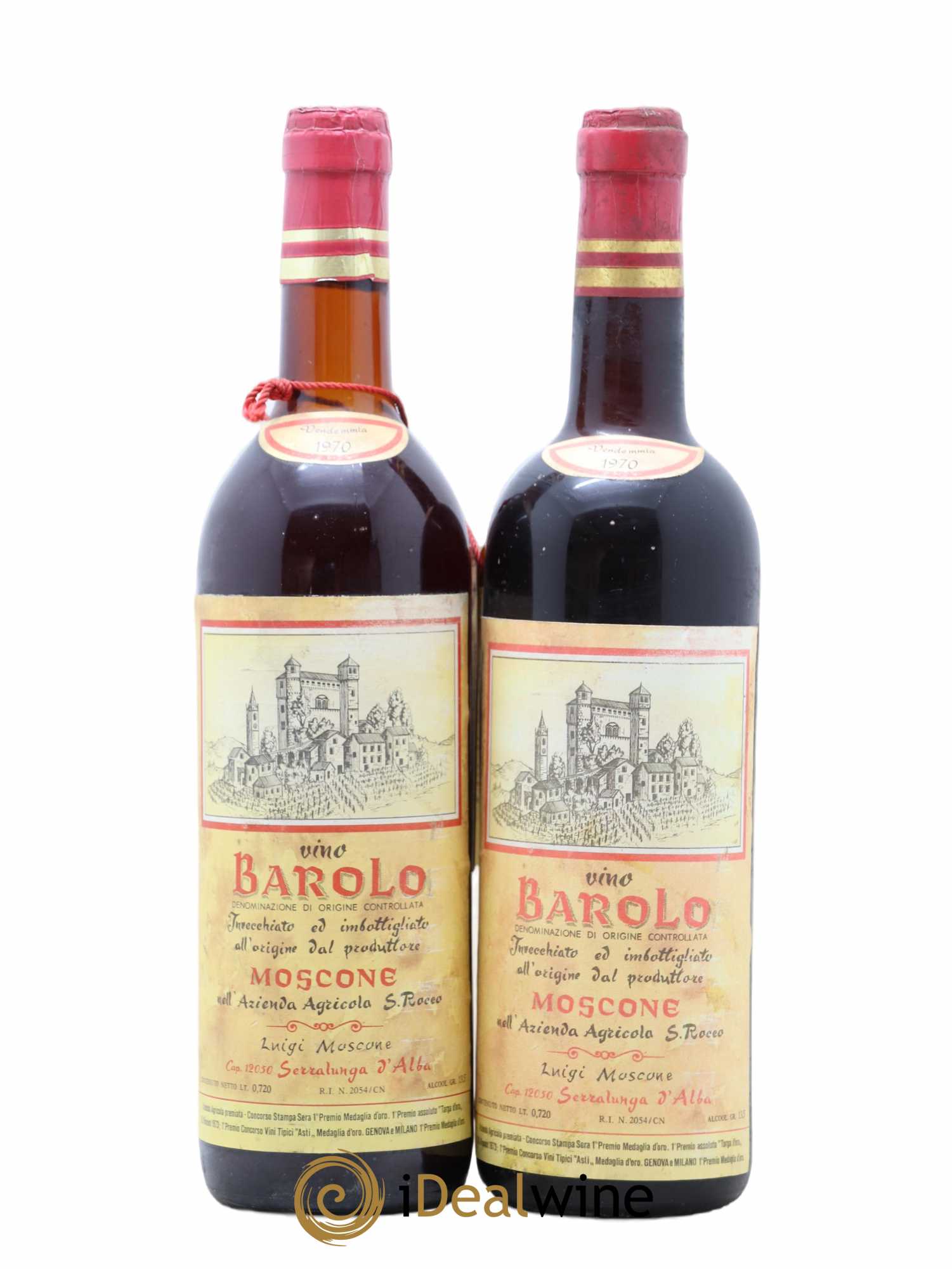 Barolo Moscone 1970 - Posten von 2 Flaschen - 0