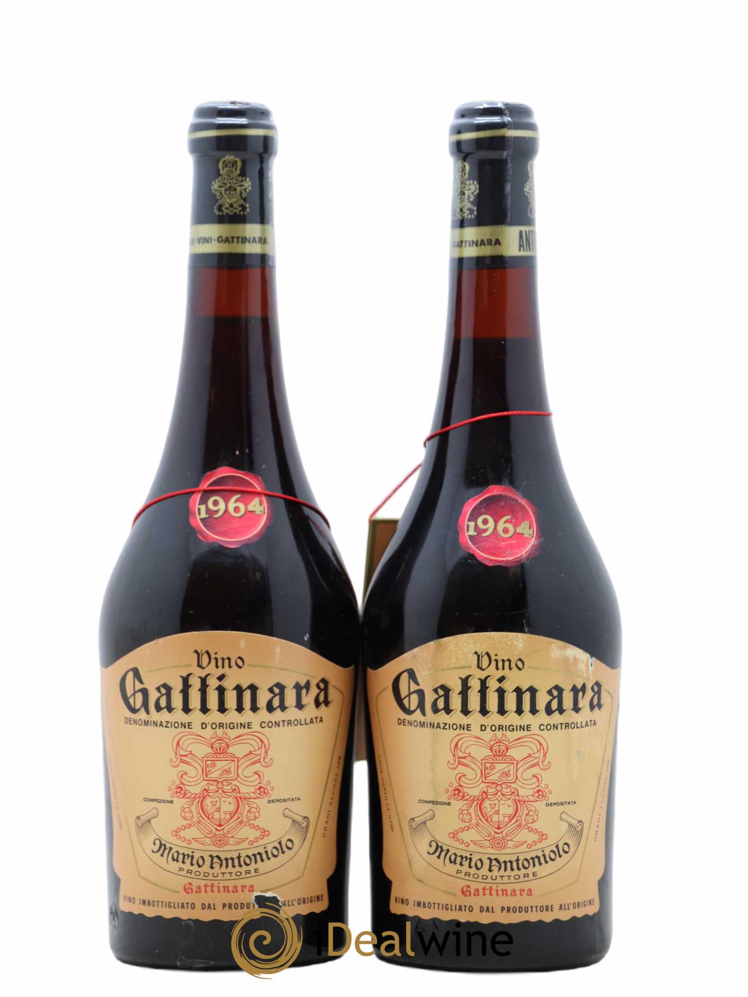 Gattinara DOCG Mario Antoniolo 1964 - Lot de 2 bouteilles - 0
