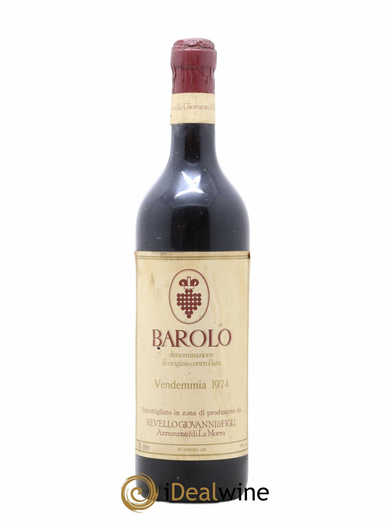 Barolo Revello Giovanni e Figli 1974 - Lot de 1 bouteille - 0