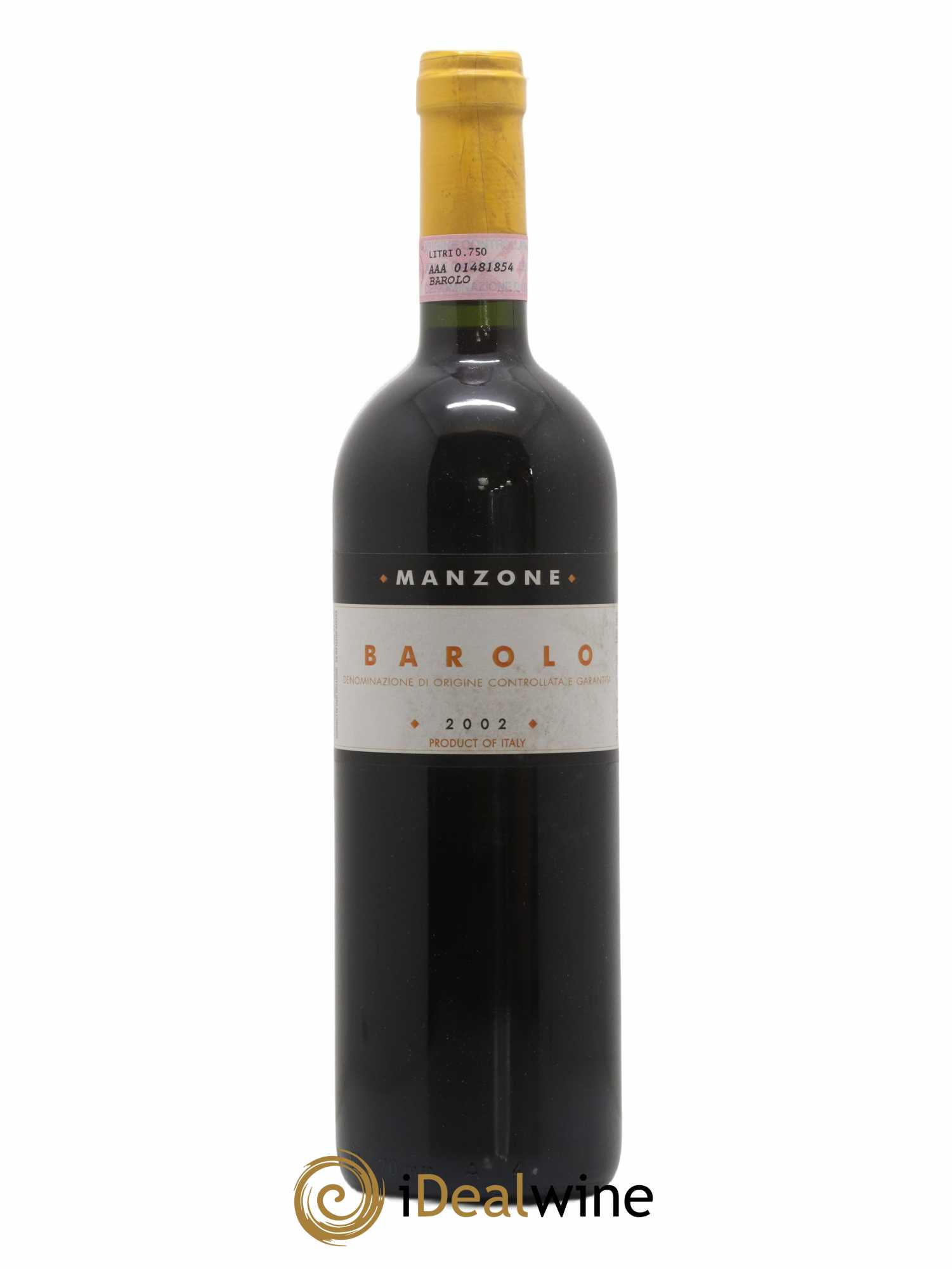 Barolo Manzone 2002 - Lot de 1 bouteille - 0