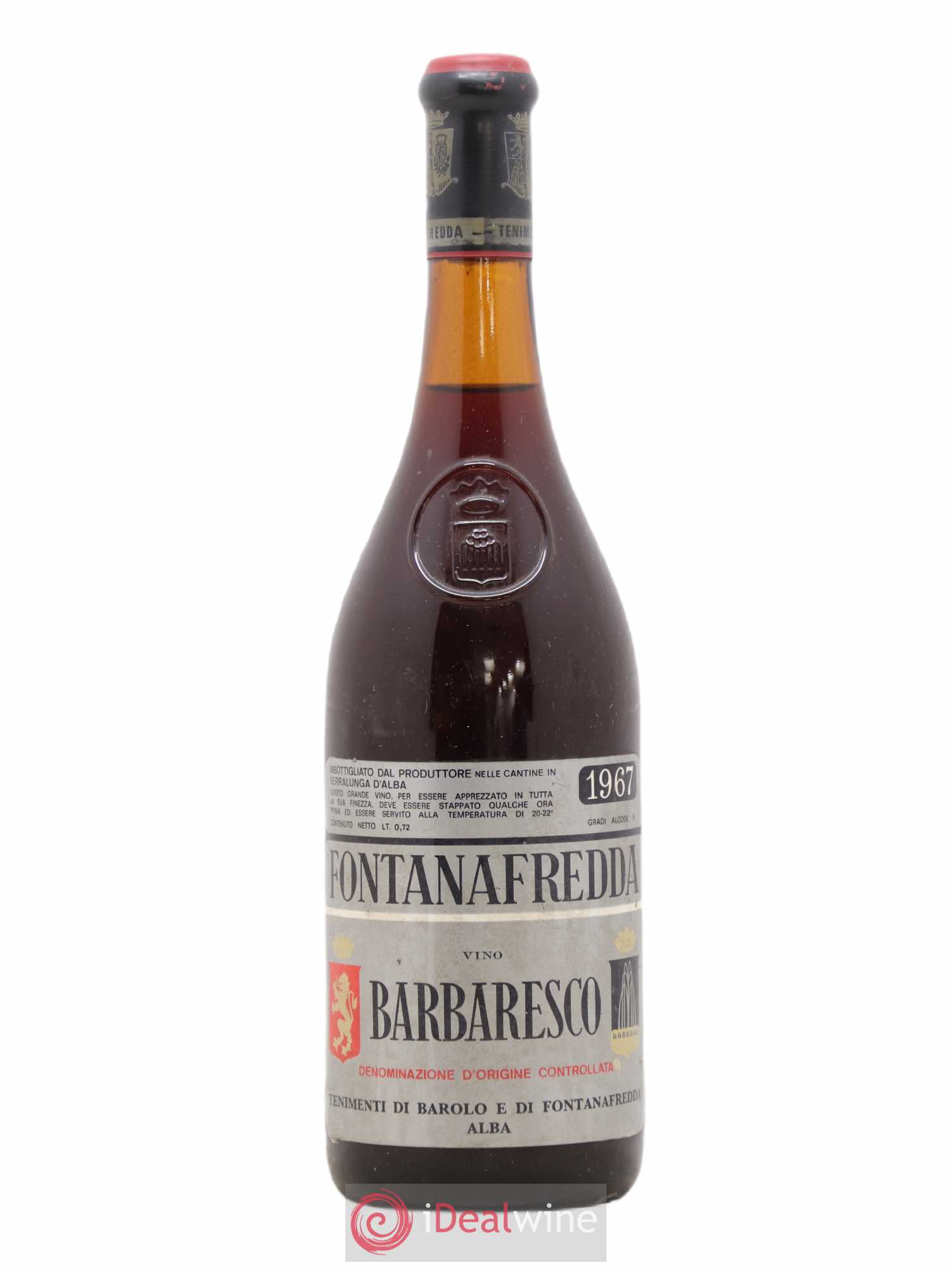 Barbaresco DOCG Fontanafredda 1967 - Lot de 1 bouteille - 0