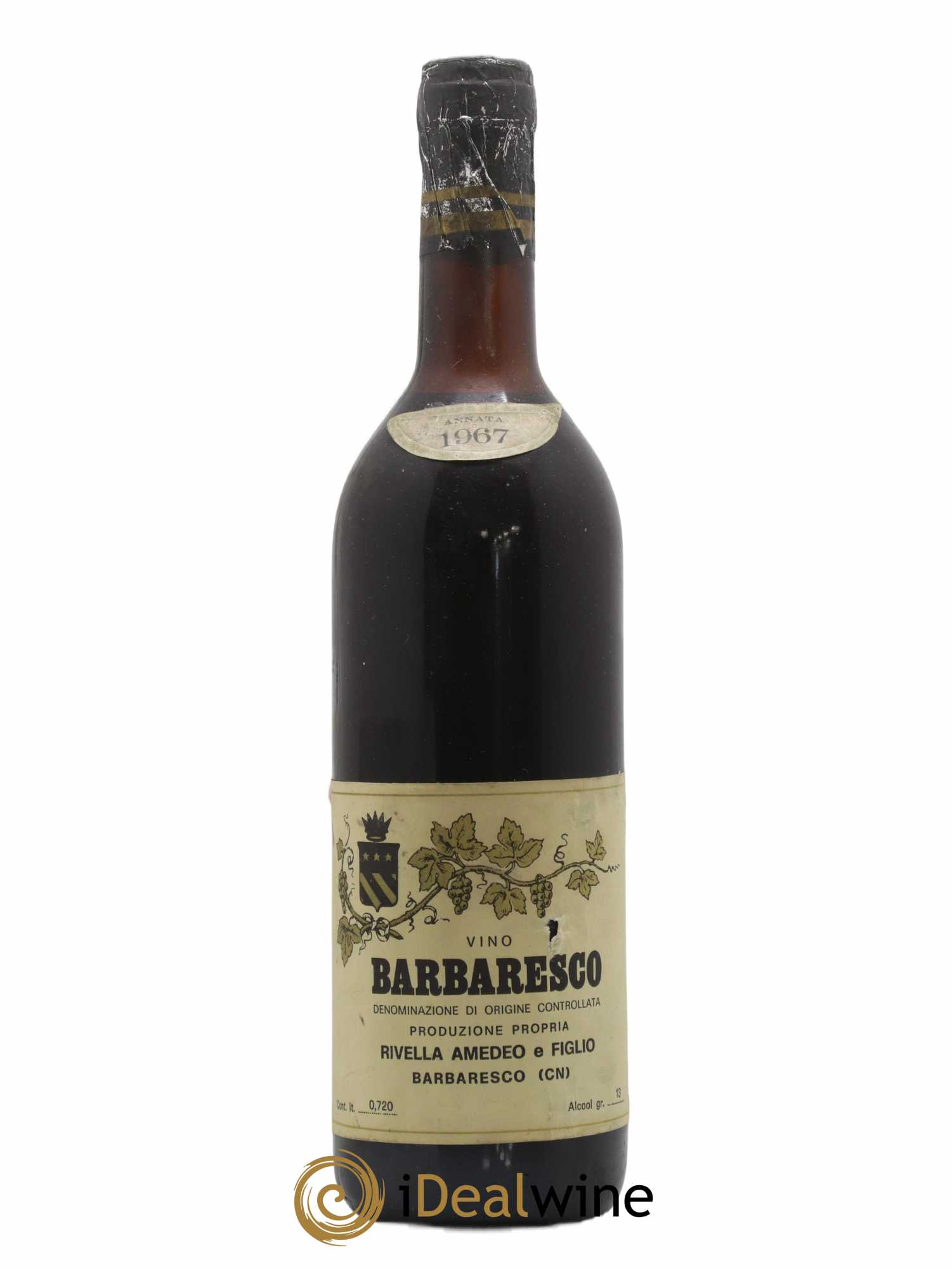 Barbaresco DOCG Amedeo Rivella 1967 - Lot de 1 bouteille - 0