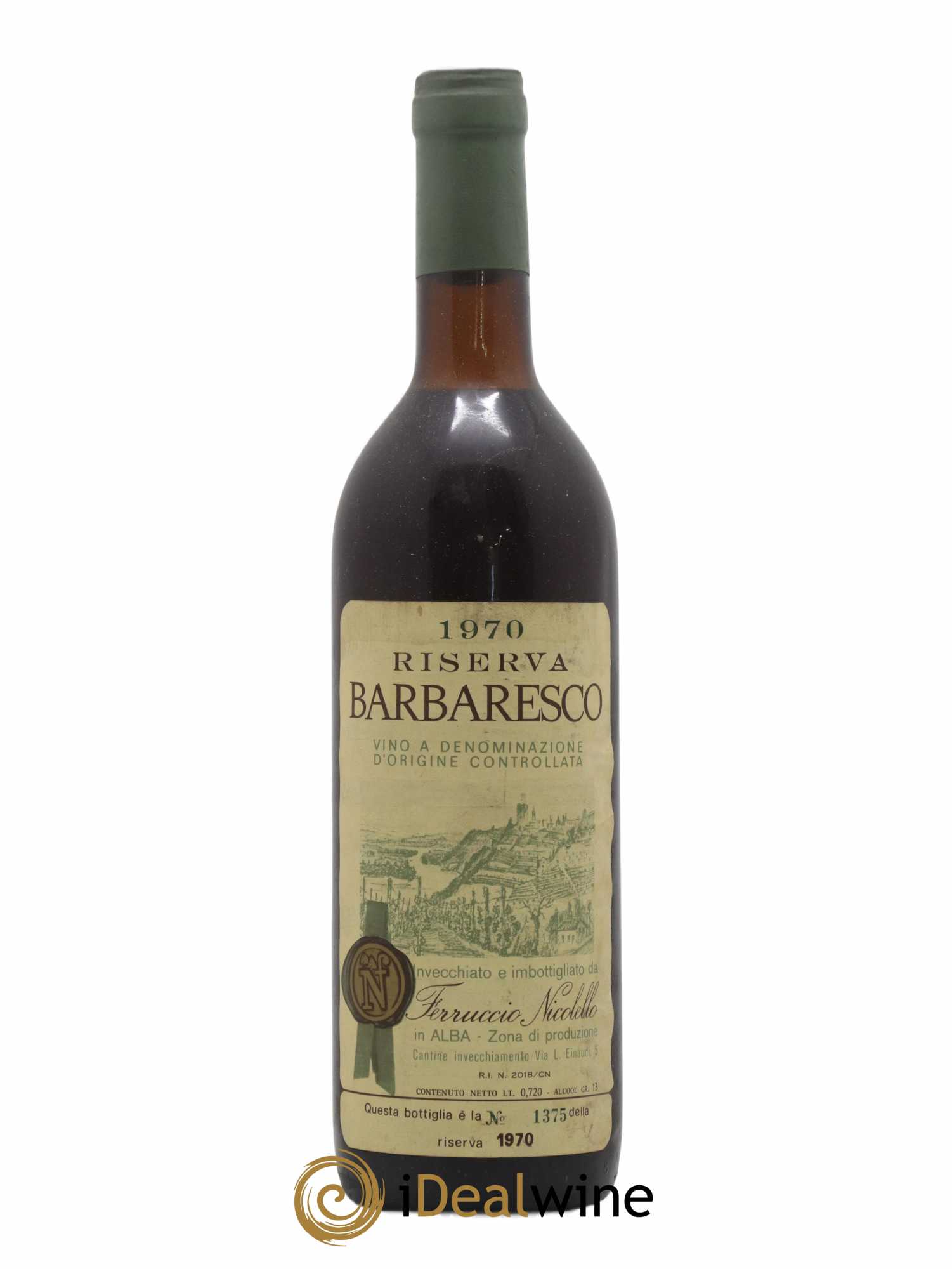 Barbaresco DOCG Riserva Ferruccio Nicolello 1970 - Lot de 1 bouteille - 0