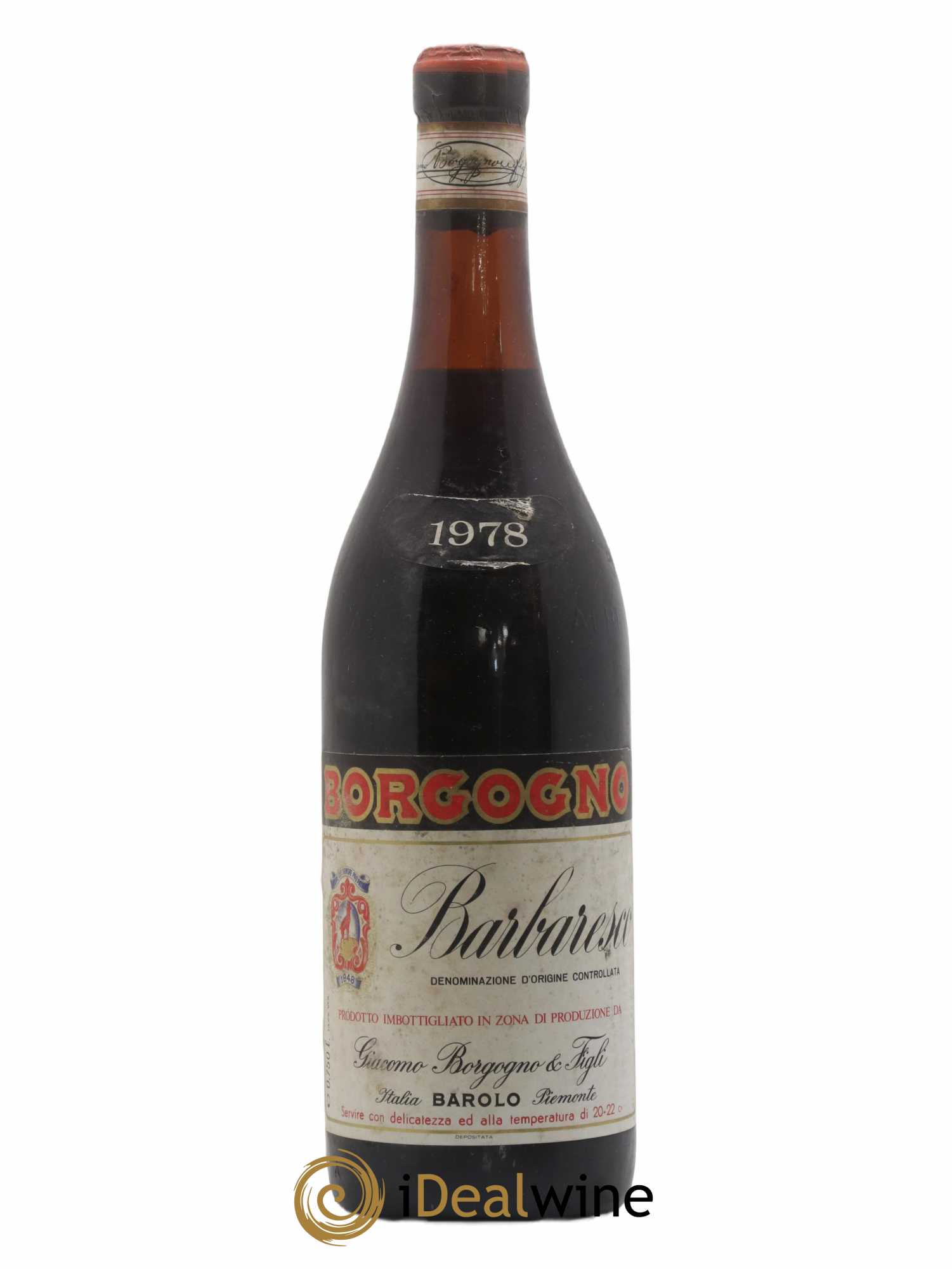 Barbaresco DOCG Giacomo Borgogno 1978 - Lot de 1 bouteille - 0