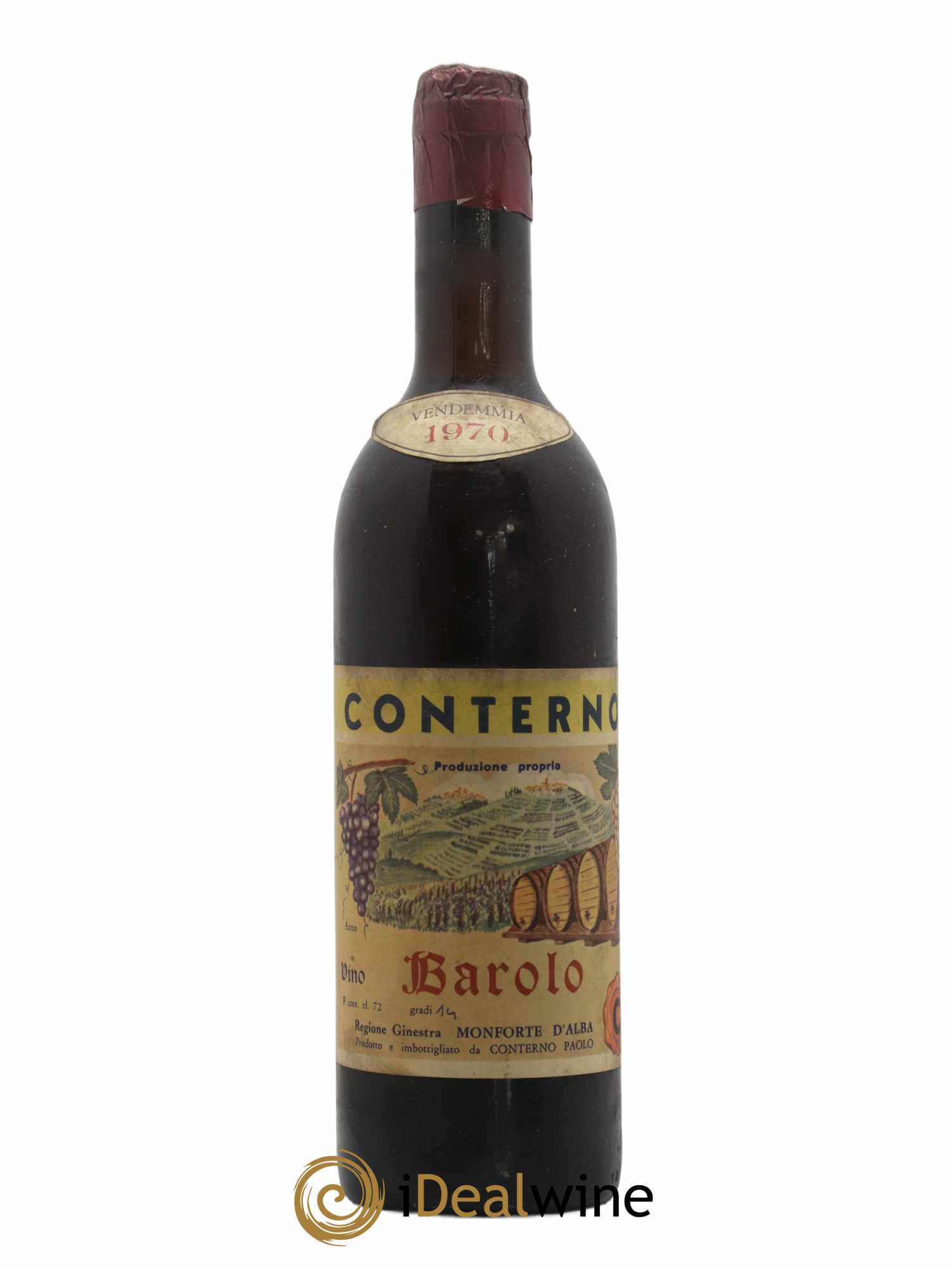 Barolo Paolo Conterno 1970 - Lot de 1 bouteille - 0