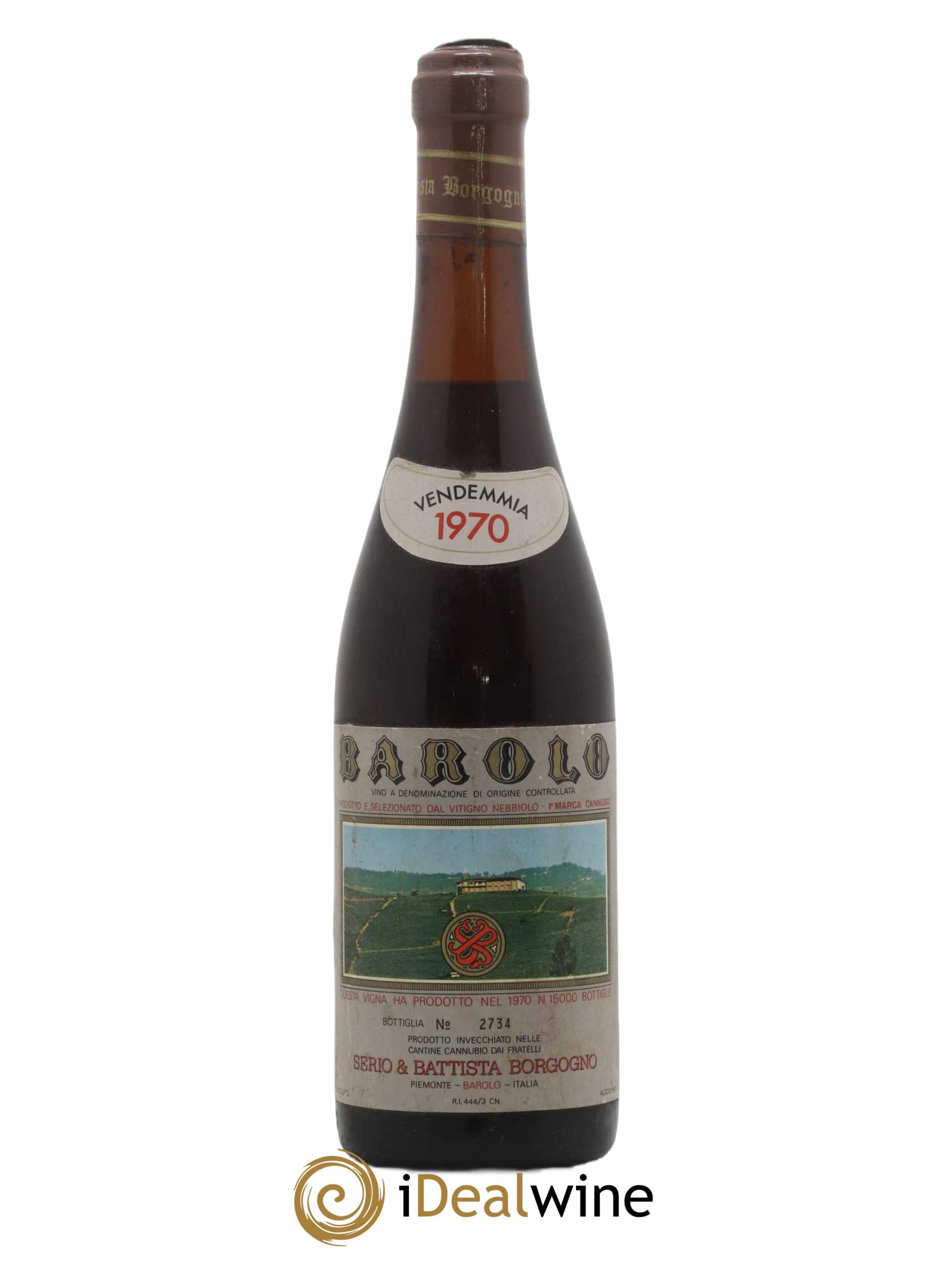 Barolo Cannubio Serio e Battista Borgogno 1970 - Lot de 1 bouteille - 0