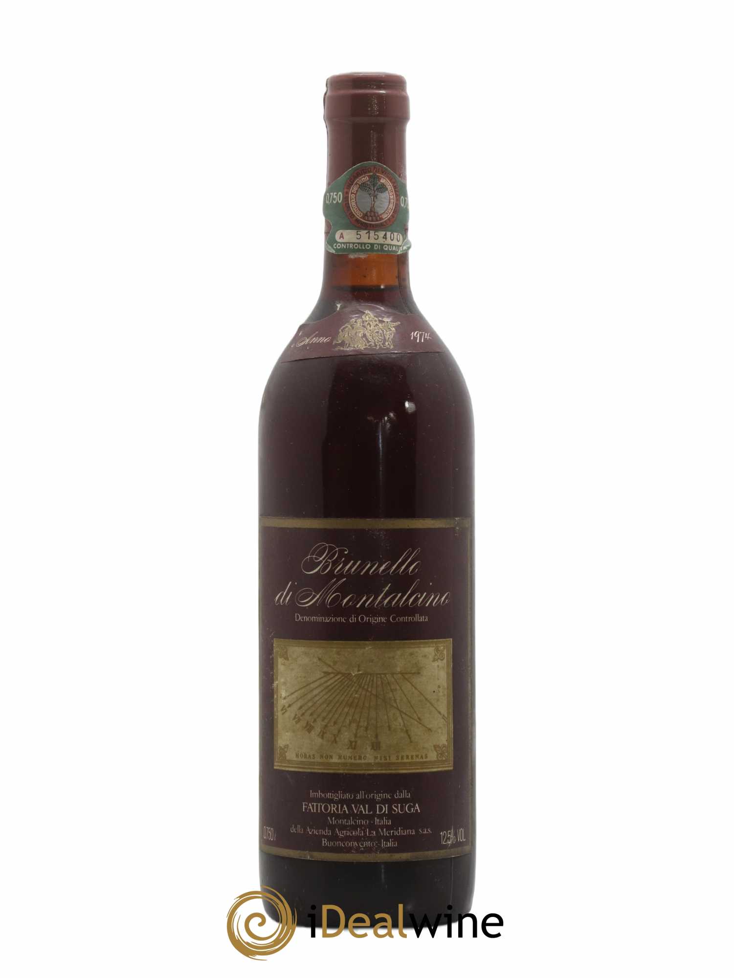 Brunello di Montalcino Fattora Val Di Suga 1974 - Lot de 1 bouteille - 0
