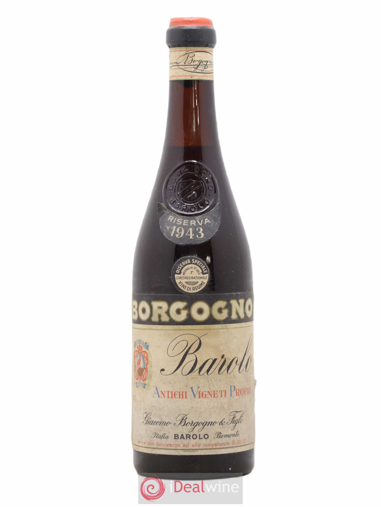 Barolo Riserva Giacomo Borgogno 1943 - Lot de 1 bouteille - 0