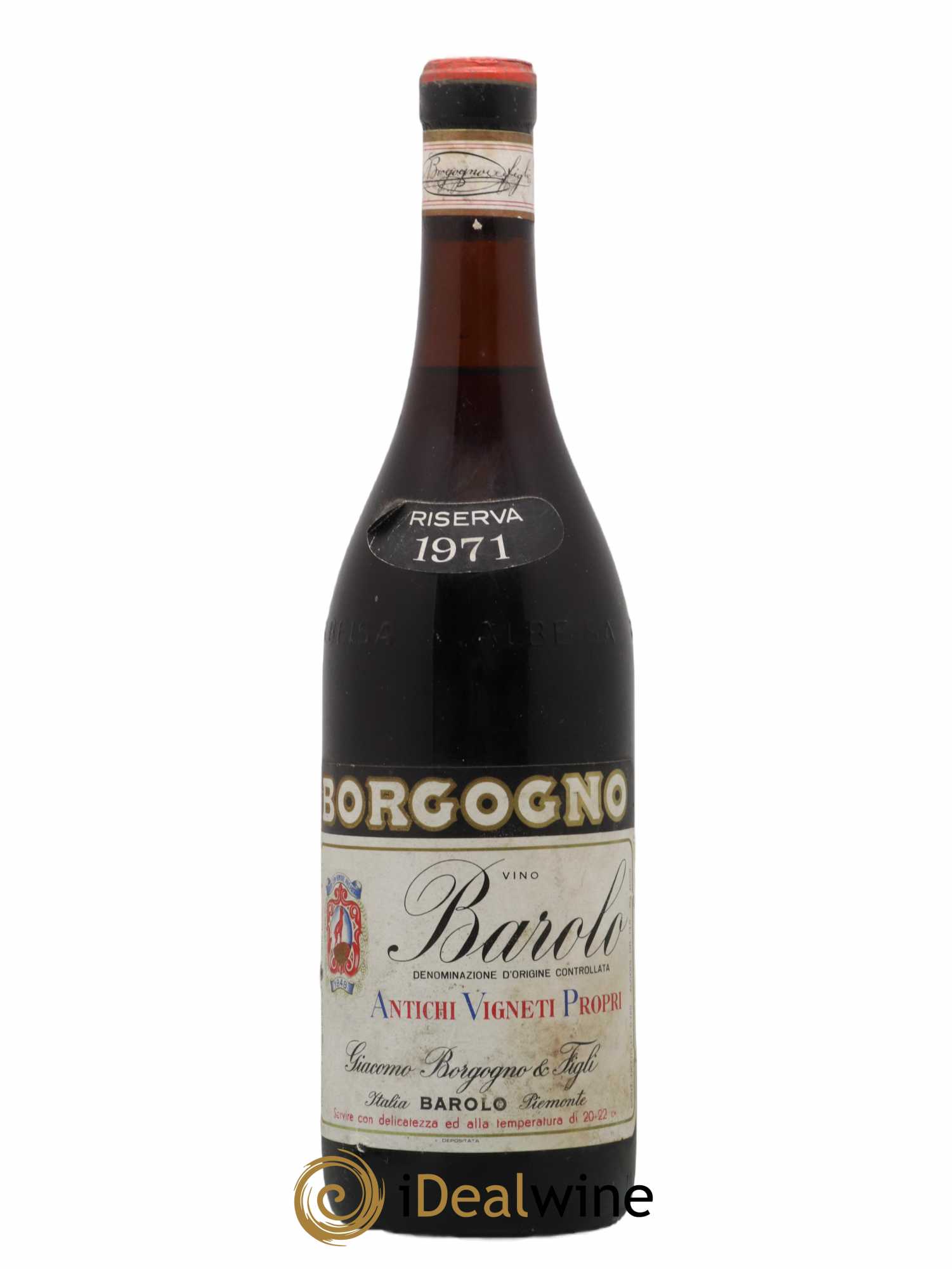 Barolo DOCG Riserva Giacomo Borgogno 1971 - Posten von 1 Flasche - 0
