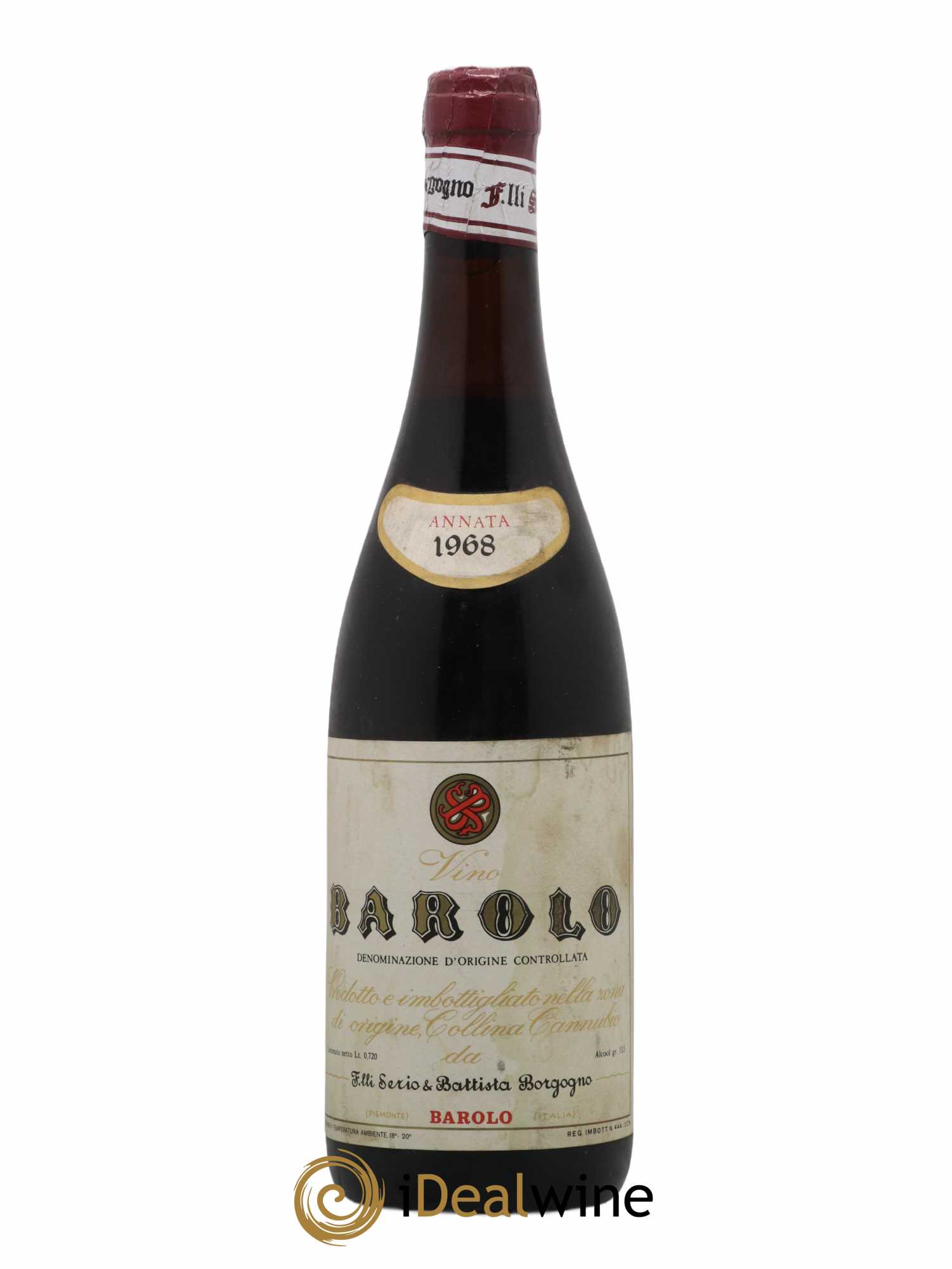 Barolo Cannubi Serio e Battista Borgogno 1968 - Lot de 1 bouteille - 0