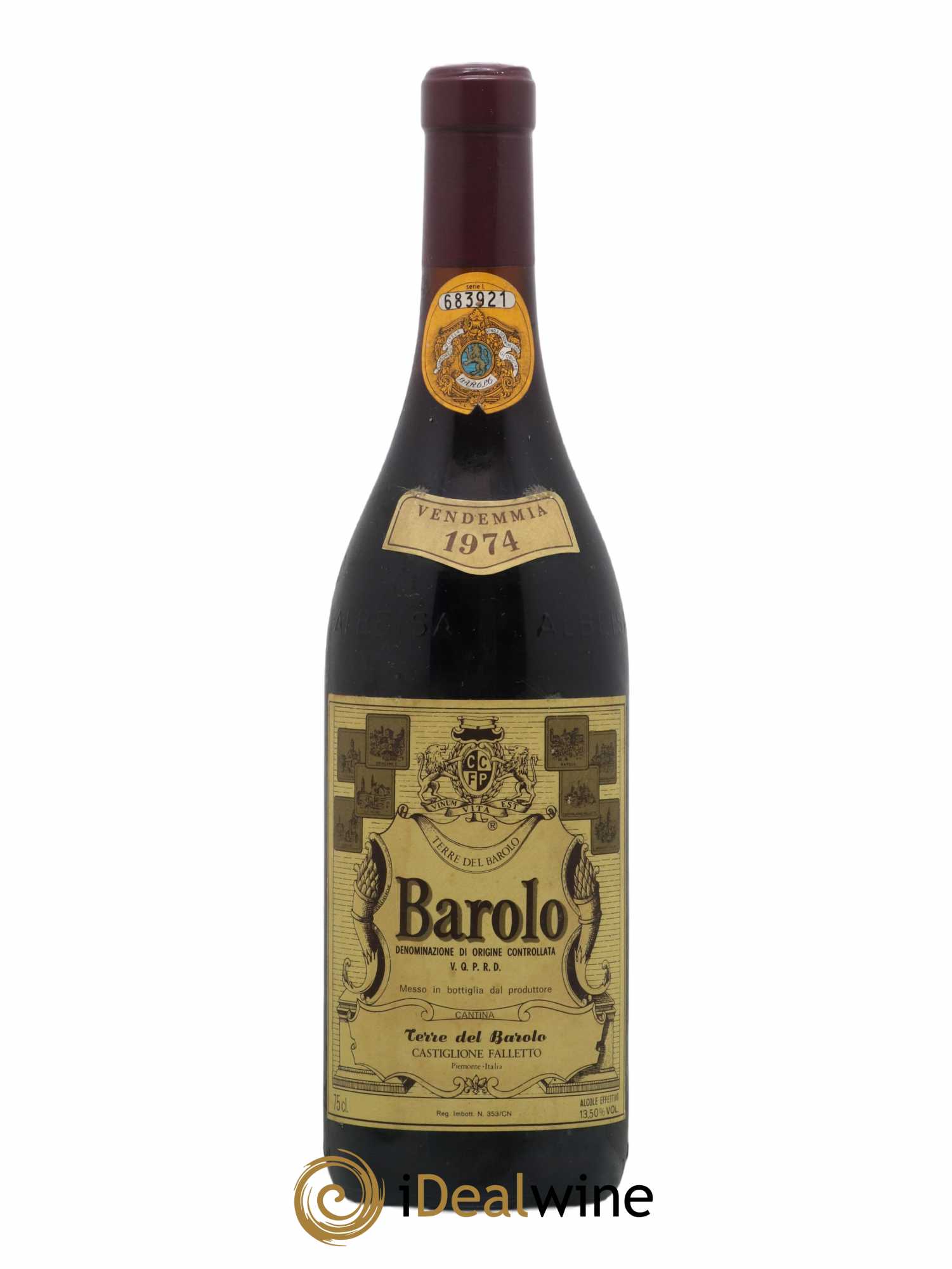 Barolo Terre Del Barolo 1974 - Lot de 1 bouteille - 0