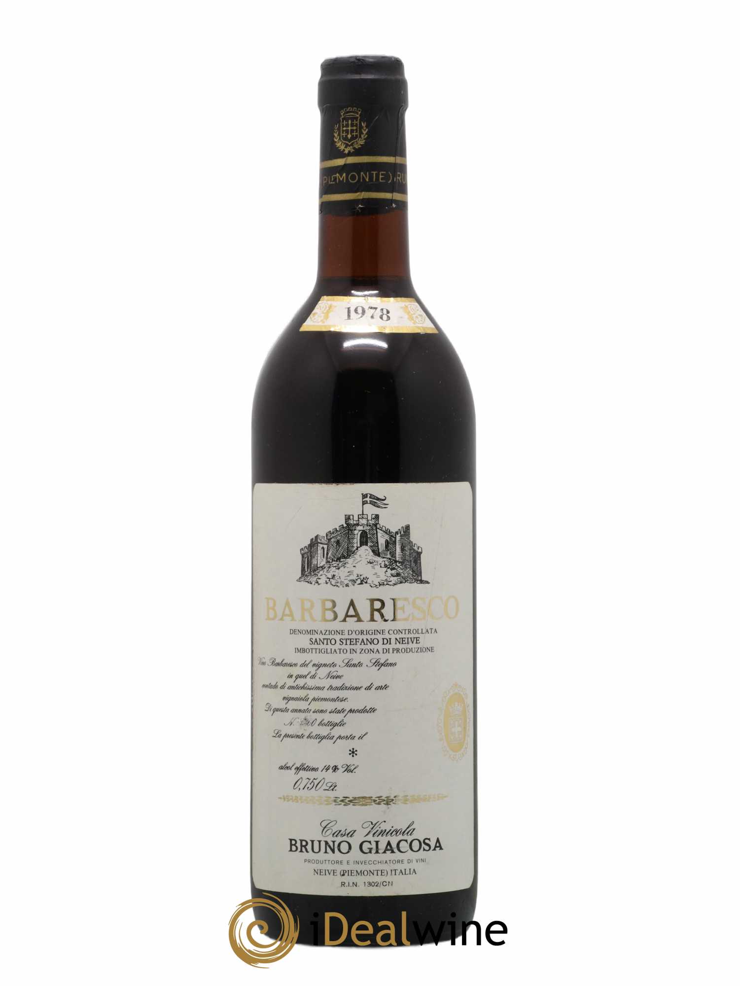 Barbaresco DOCG Santo Stefano di Neive Bruno Giacosa 1978 - Lot de 1 bouteille - 0